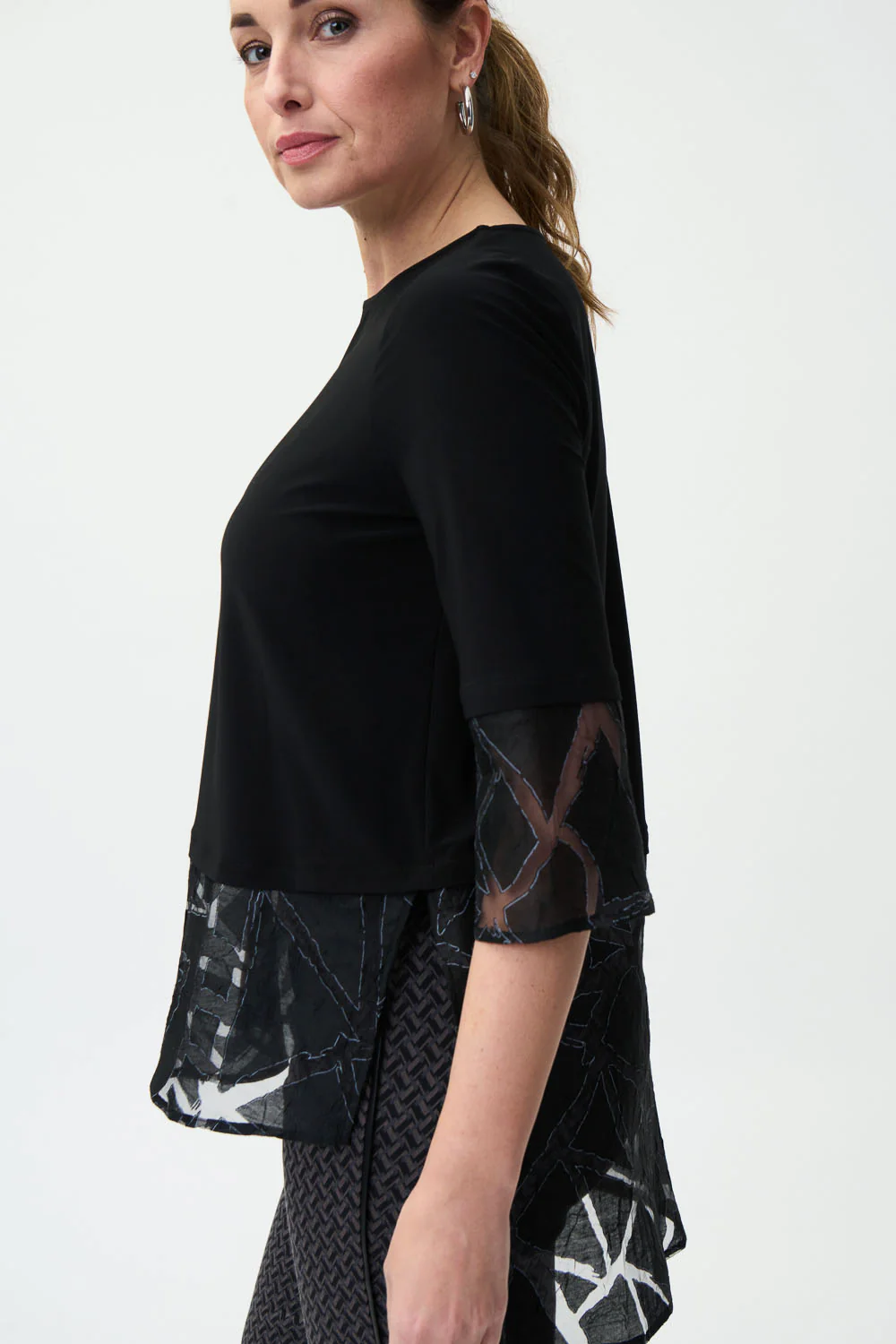 Joseph Ribkoff Black Top Style 224356 - Image 2
