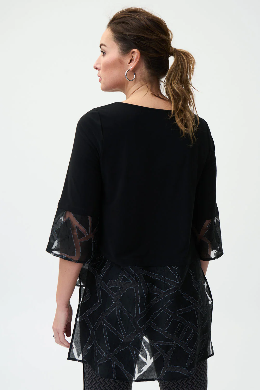 Joseph Ribkoff Black Top Style 224356 - Image 3