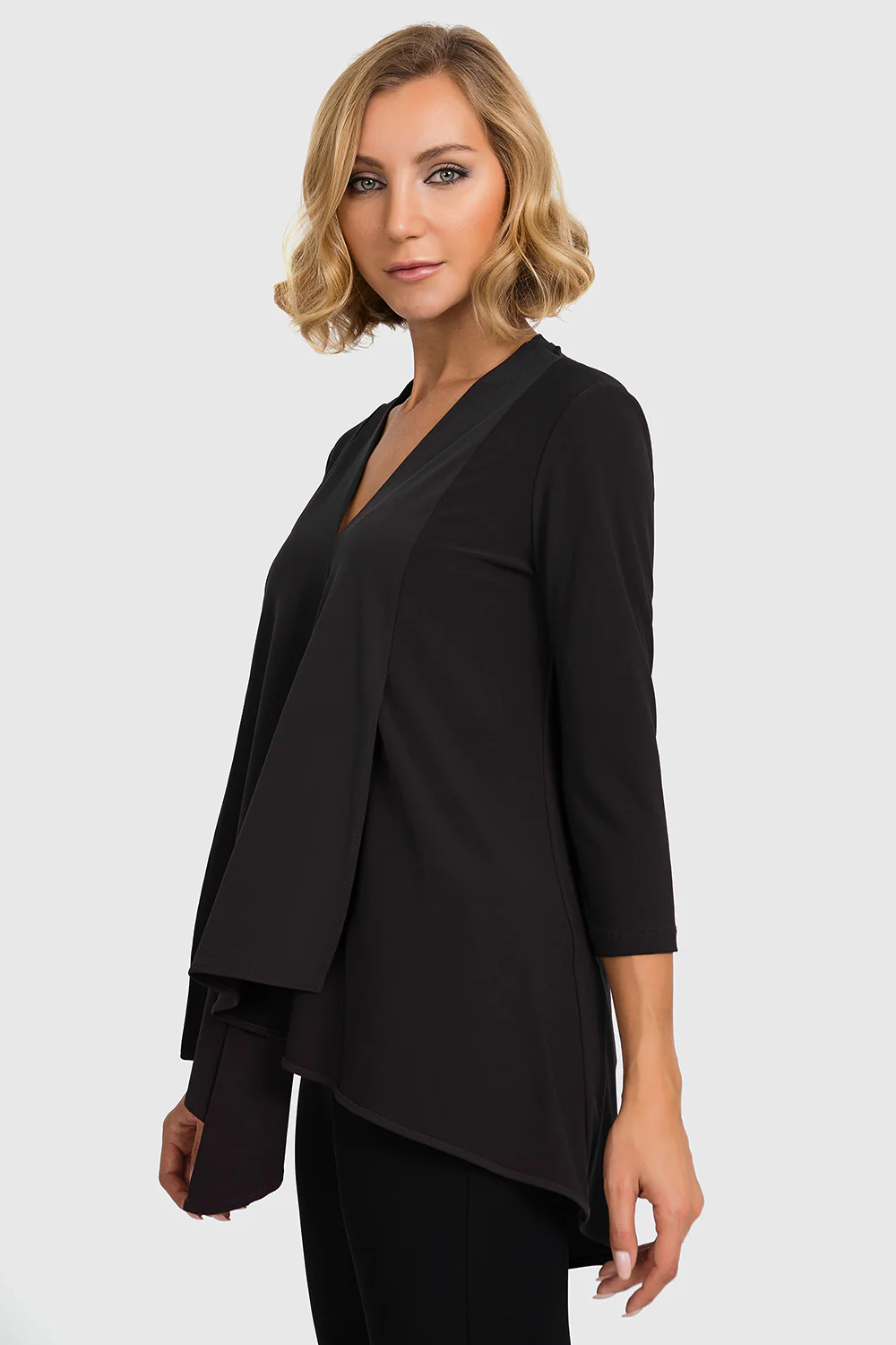 Joseph Ribkoff Black Tunic Style 161066 - Image 2