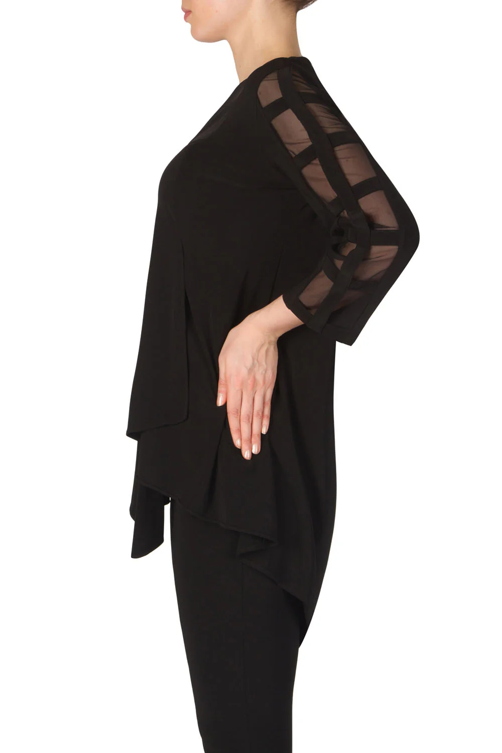 Joseph Ribkoff Black Tunic Style 181181 - Image 2