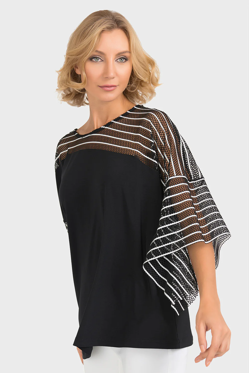 Joseph Ribkoff Black Tunic Style 193873 - Image 3