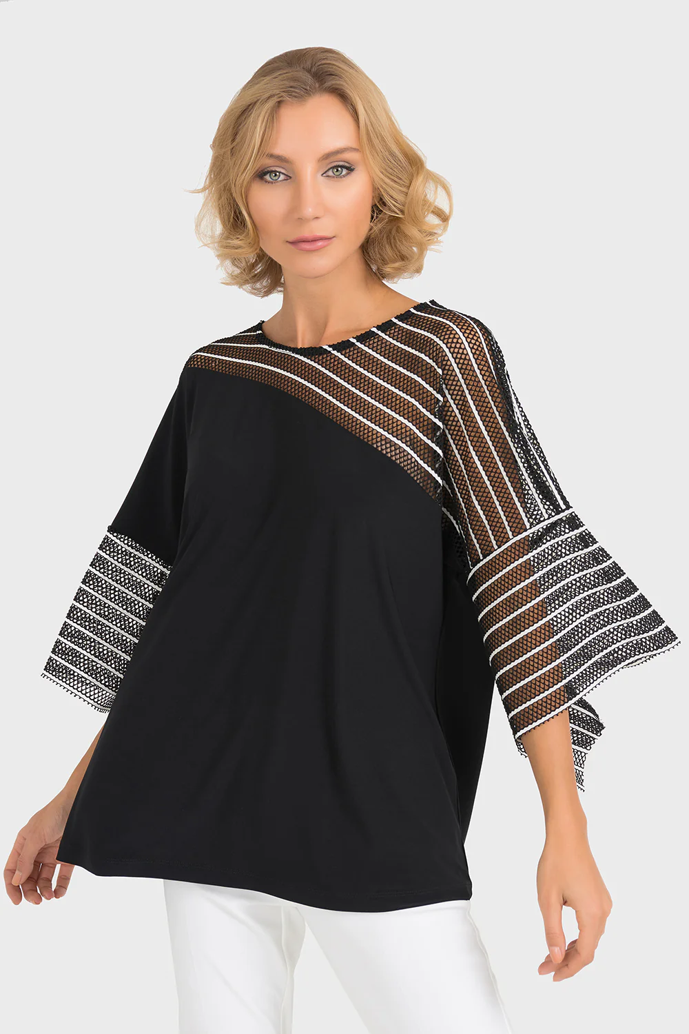 Joseph Ribkoff Black Tunic Style 193873 - Image 4