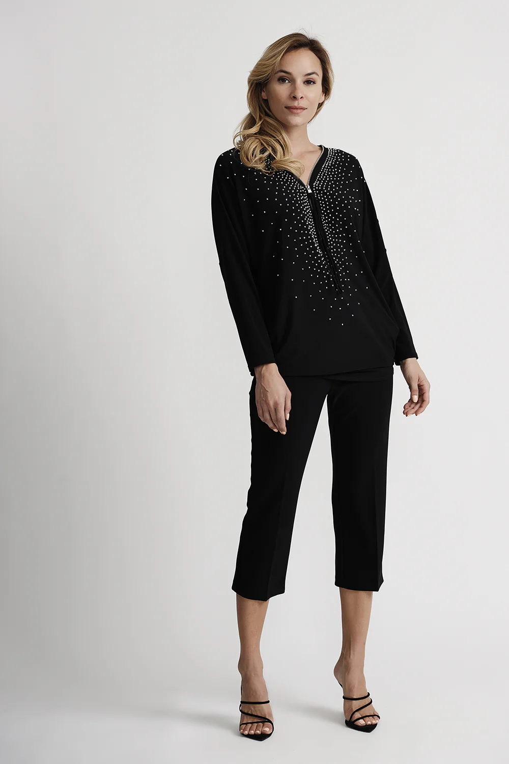 Joseph Ribkoff Black Tunic Style 201145 - Image 2