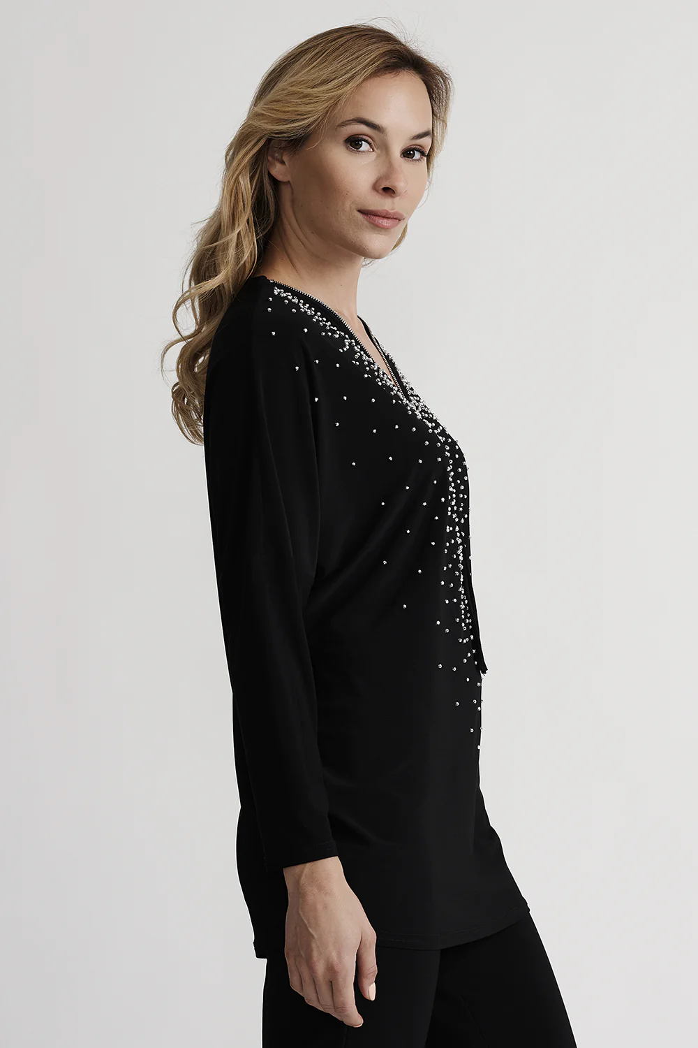 Joseph Ribkoff Black Tunic Style 201145 - Image 4