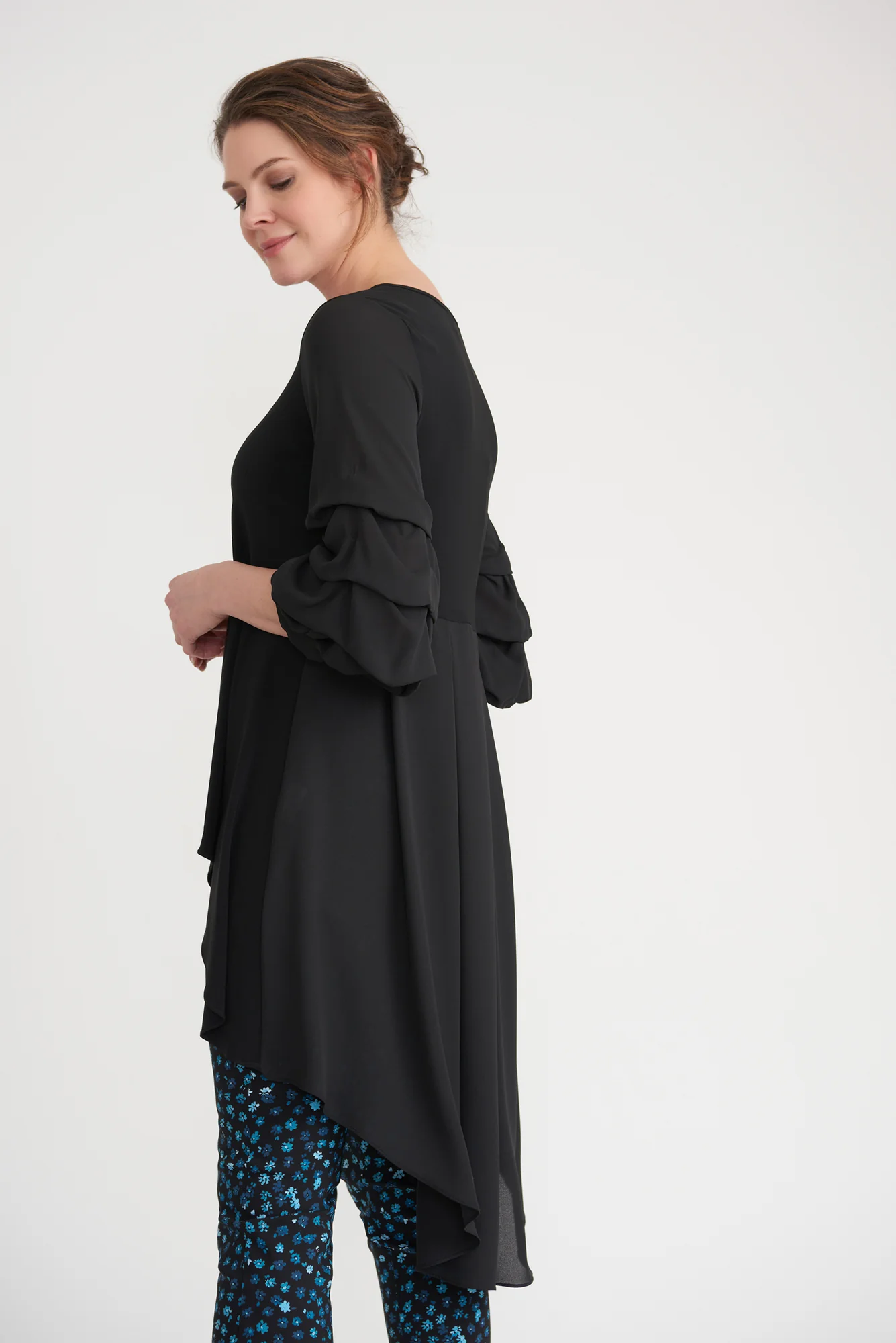 Joseph Ribkoff Black Tunic Style 203016 - Image 5