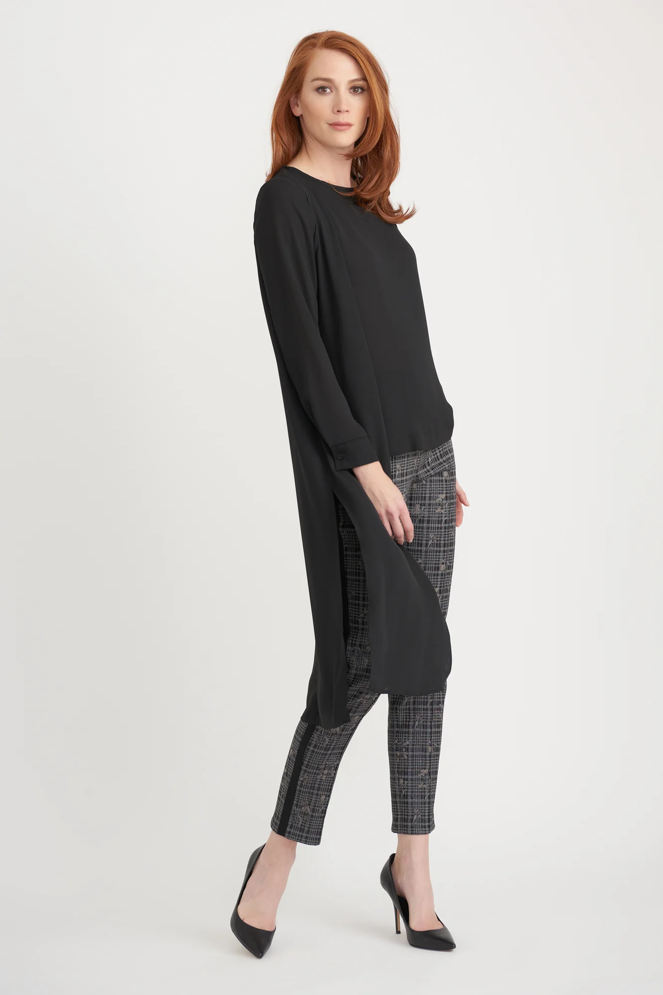 Joseph Ribkoff Black Tunic Style 203017 - Image 2