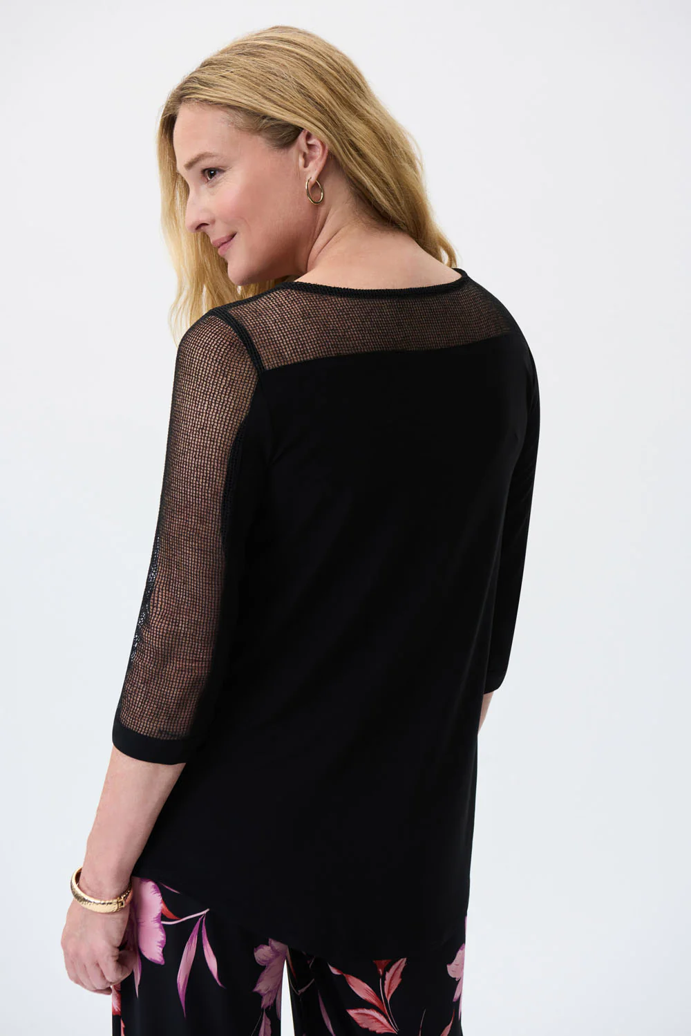 Joseph Ribkoff Black Tunic Style 231057 - Image 3