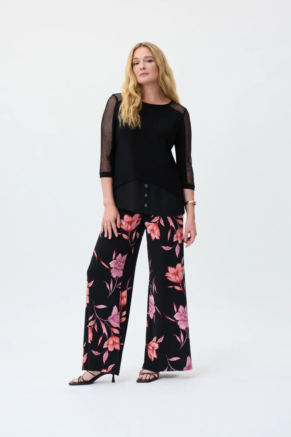 Joseph Ribkoff Black Tunic Style 231057 - Image 4