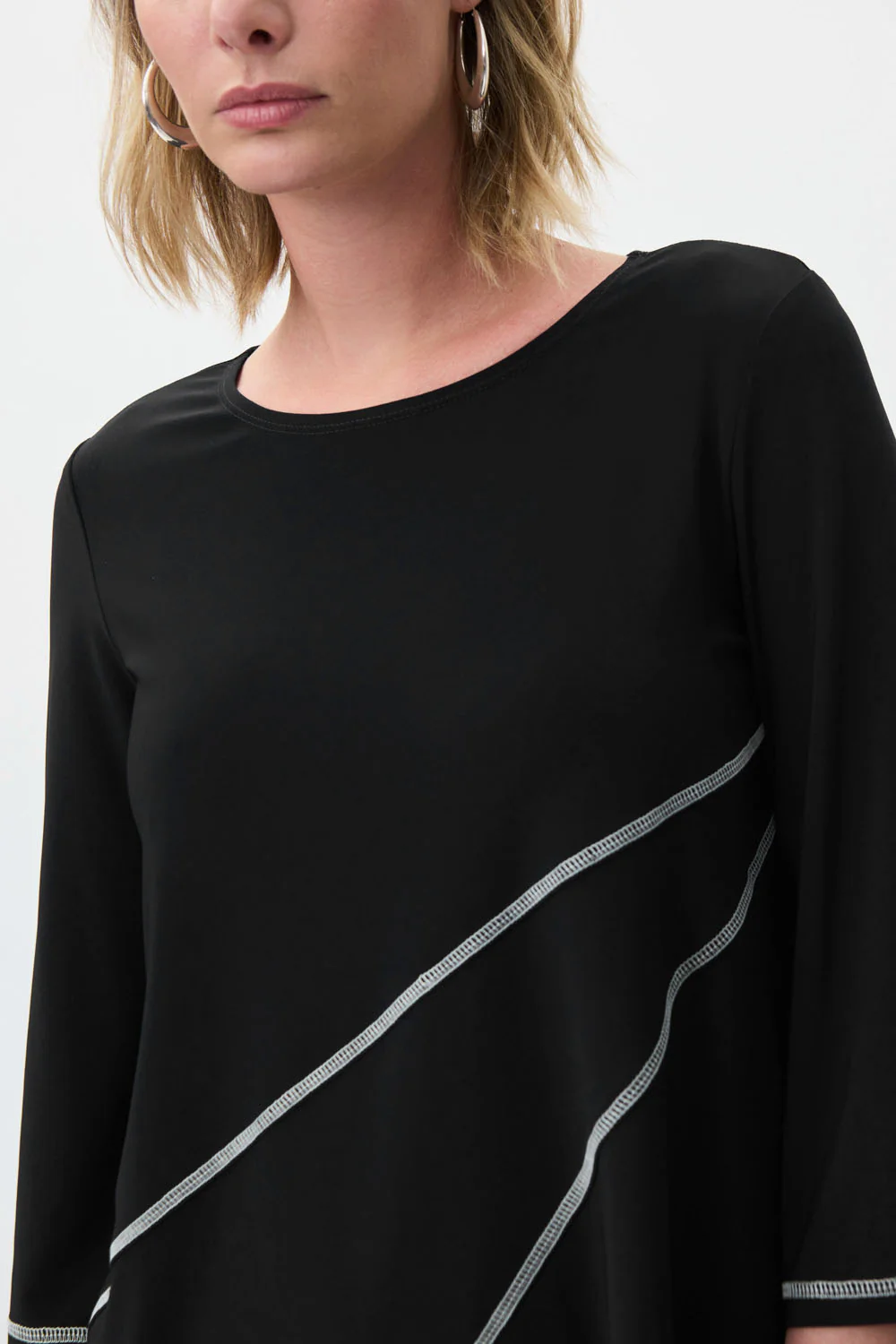 Joseph Ribkoff Black Tunic Style 231173 - Image 2