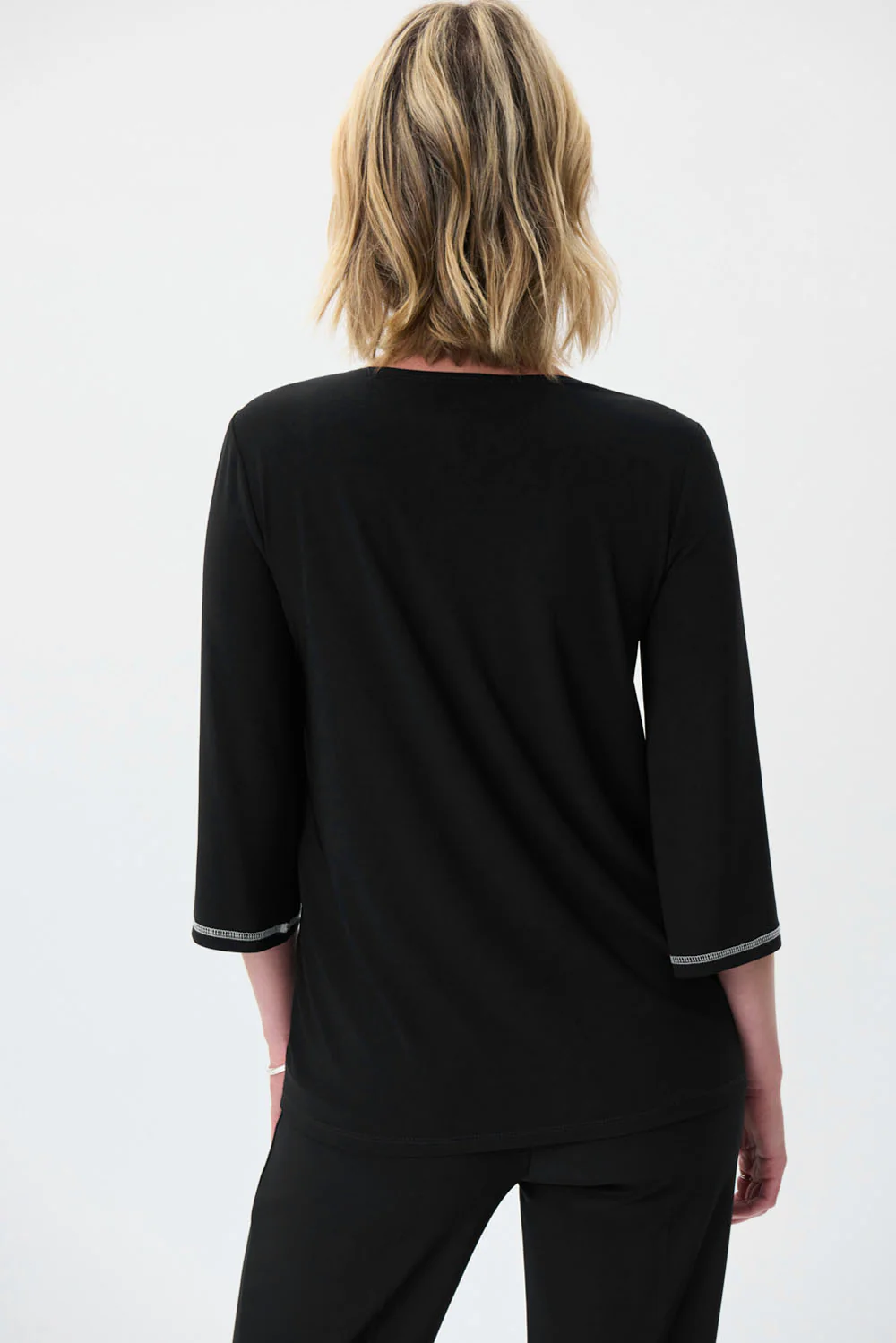 Joseph Ribkoff Black Tunic Style 231173 - Image 3