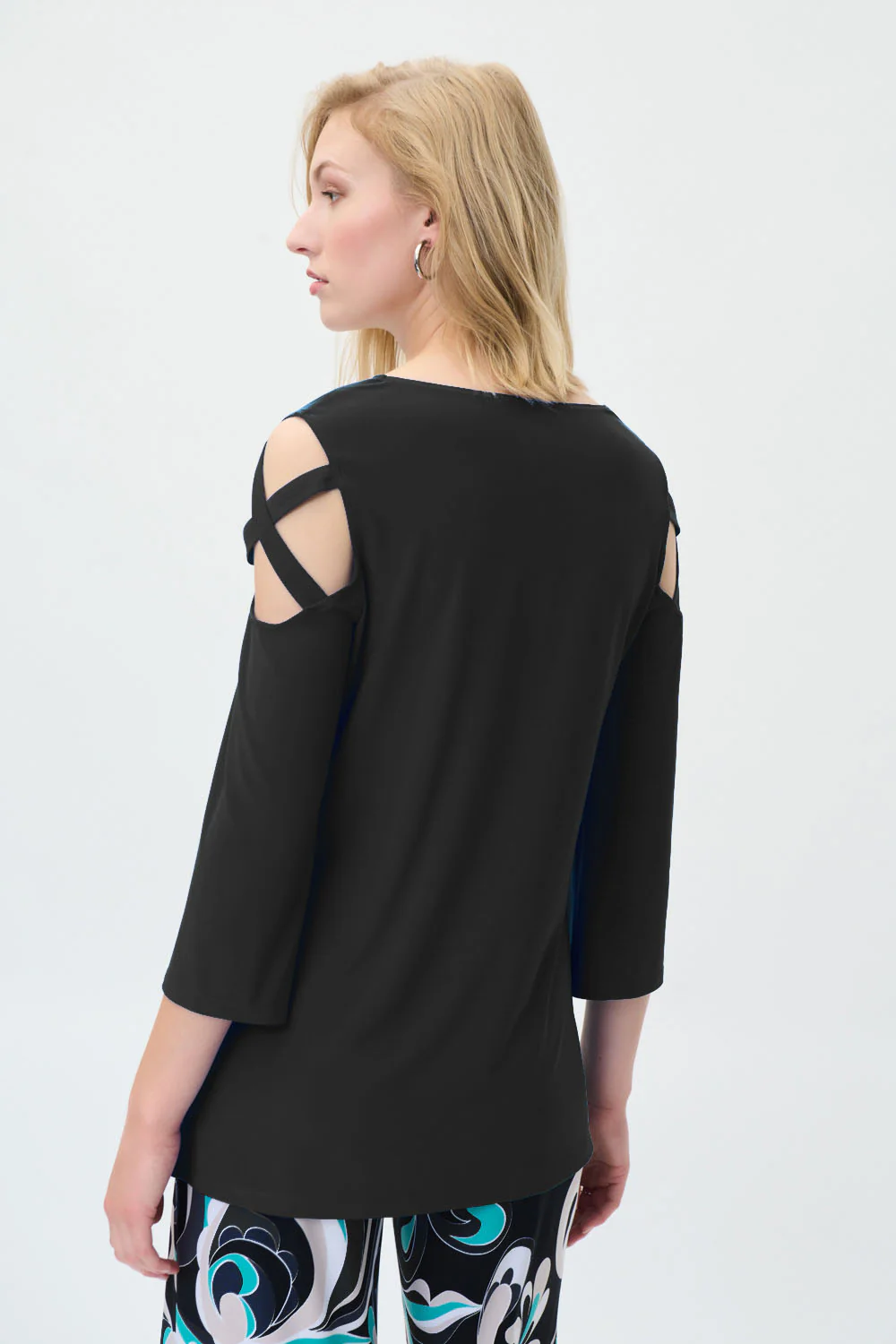 Joseph Ribkoff Black Tunic Style 231216 - Image 3