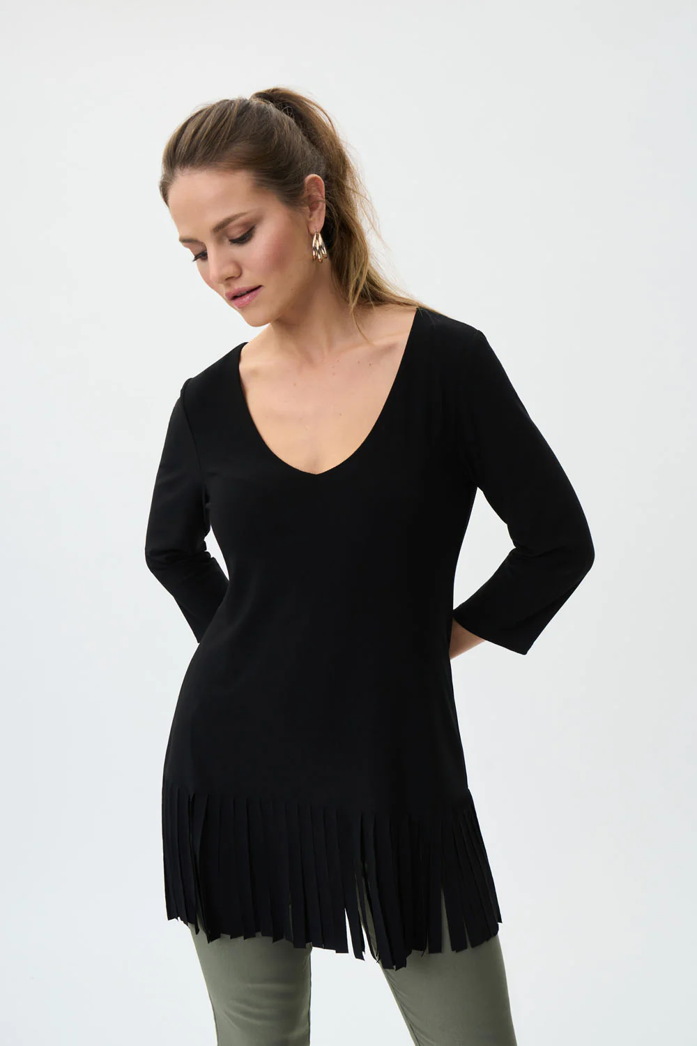 Joseph Ribkoff Black Tunic Style 231232 - Image 2