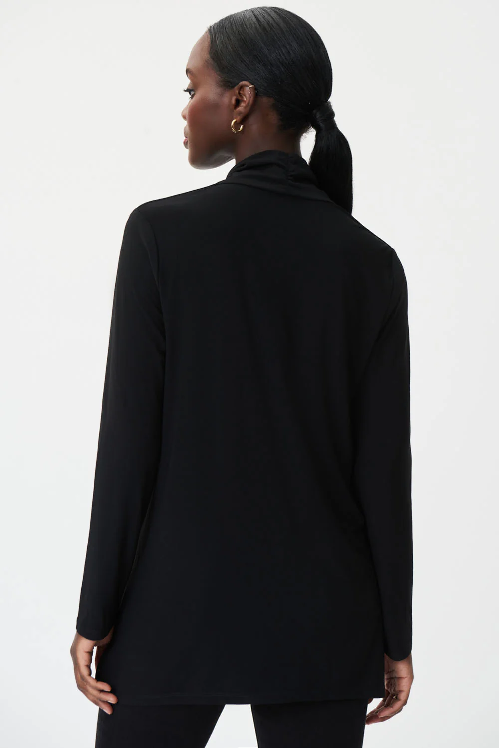 Joseph Ribkoff Black V-Neck Tunic Style 223152 - Image 3
