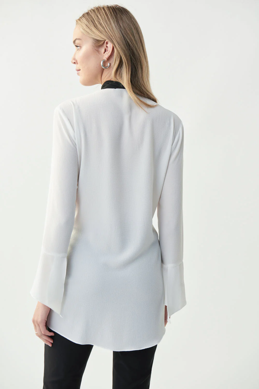 Joseph Ribkoff Black/Vanilla Blouse Style 221094 - Image 5