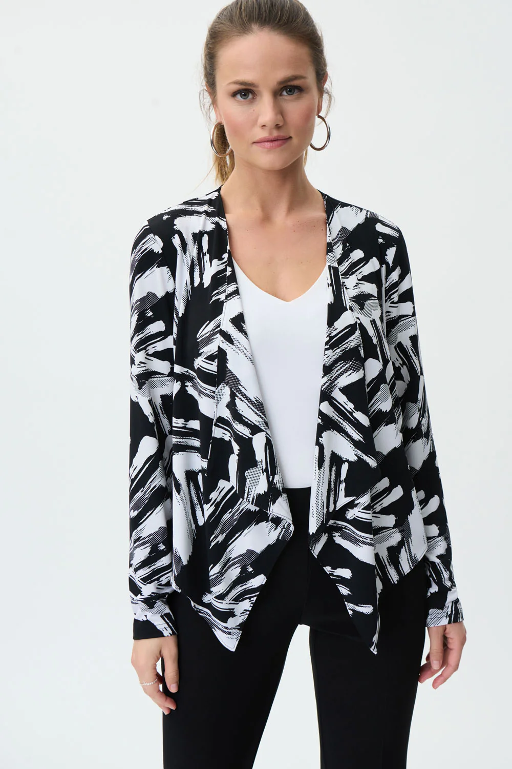 Joseph Ribkoff Black/Vanilla Cover-Up Style 231194