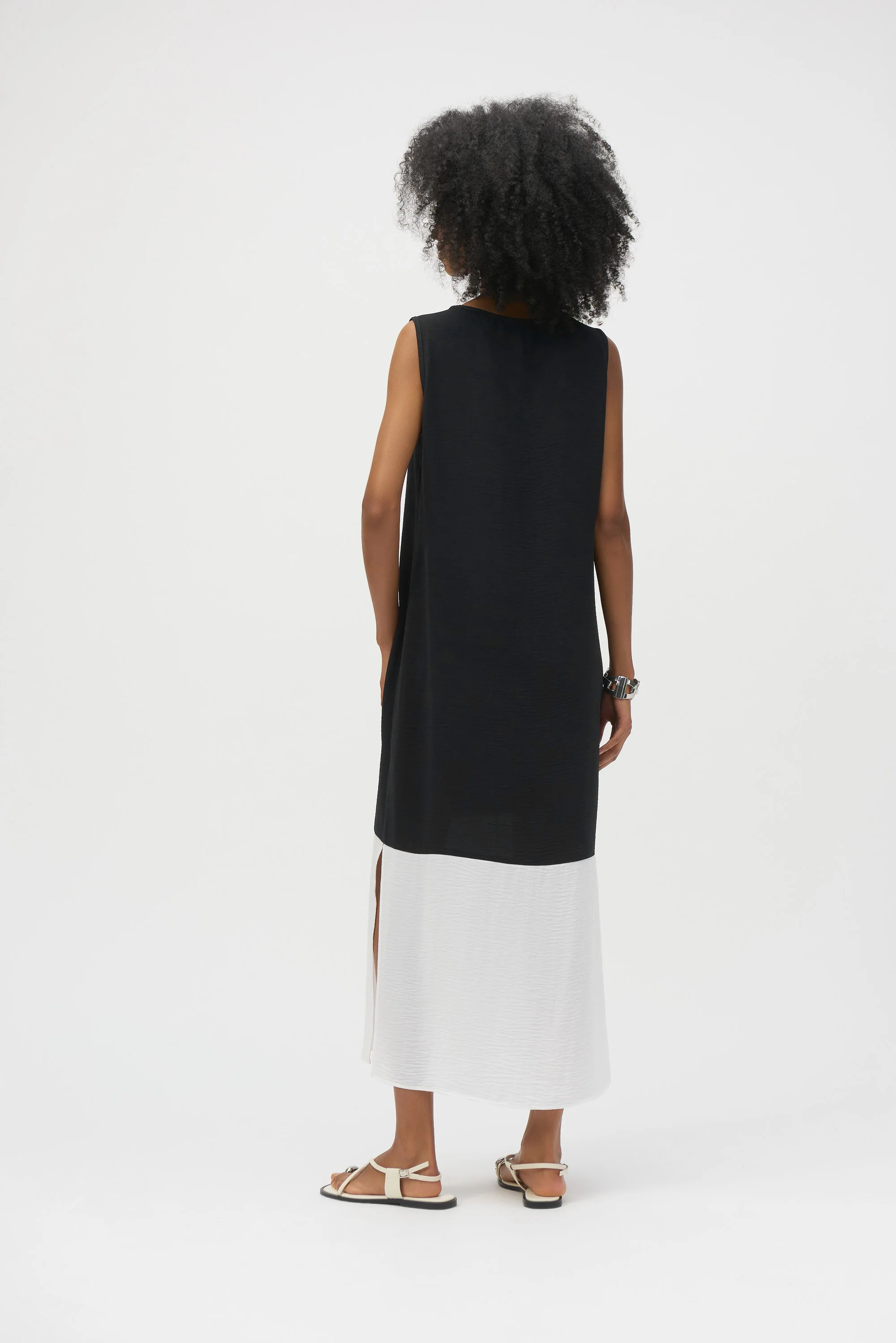 Joseph Ribkoff Gauze Color Block Straight Dress Style 252030 - Image 4