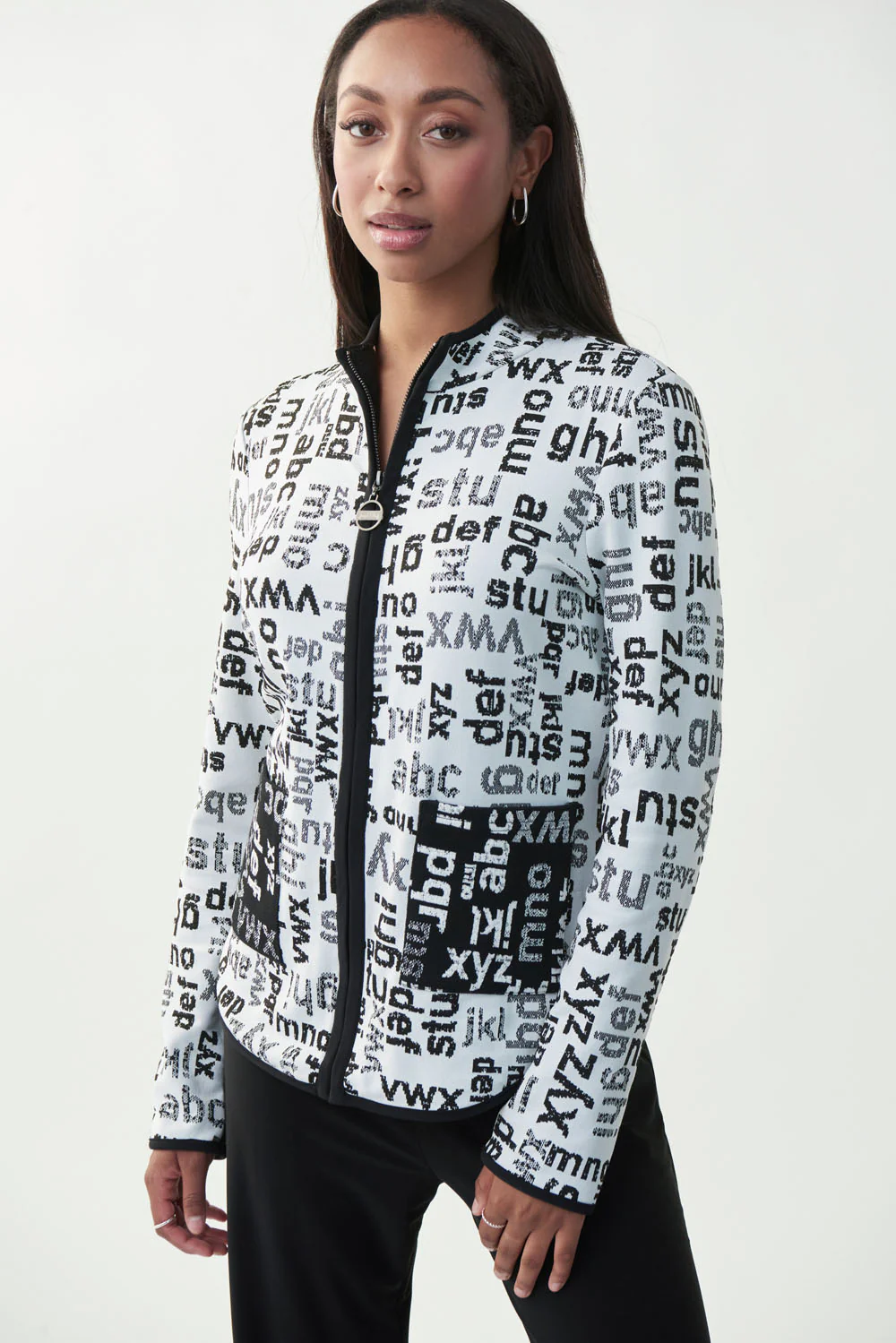 Joseph Ribkoff Black/Vanilla Jacket Style 221222