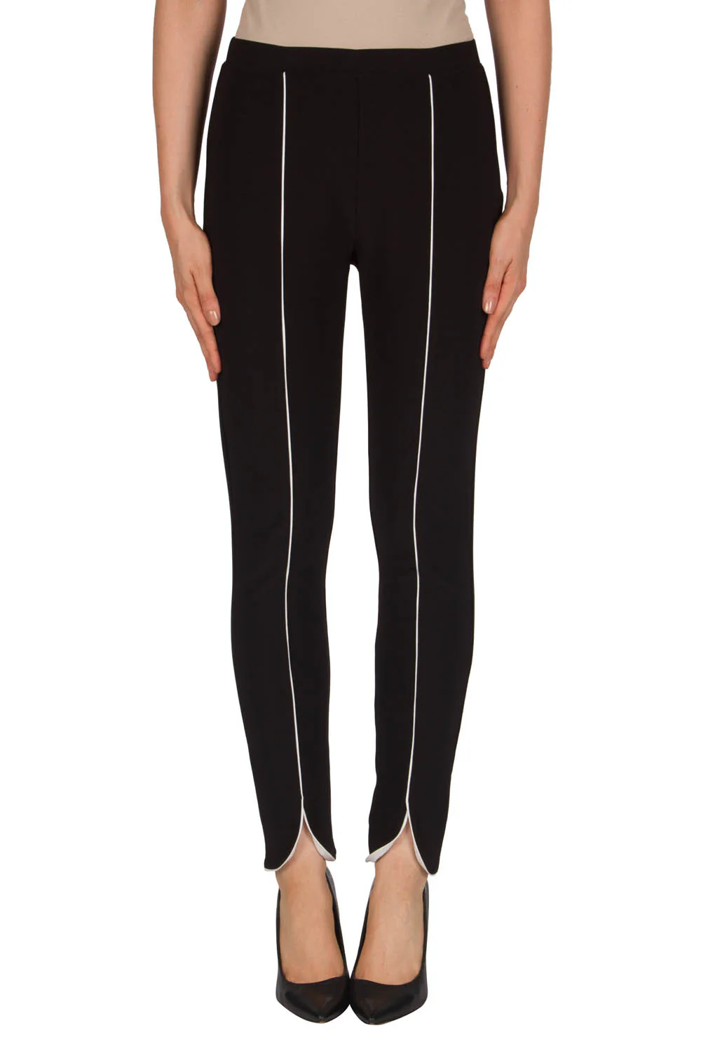 Joseph Ribkoff Black/Vanilla Pant Style 181201