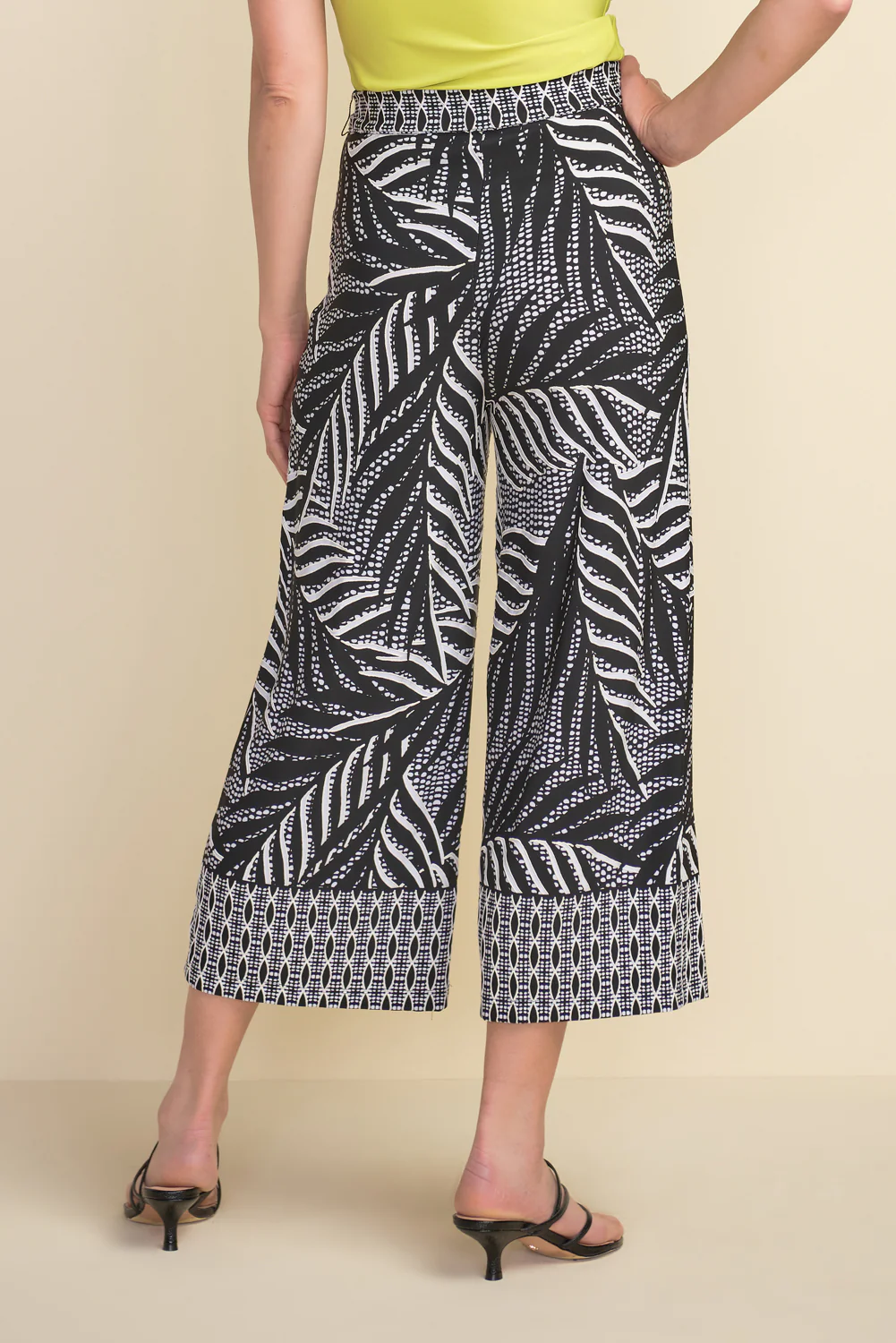 Joseph Ribkoff Black/Vanilla Pants Style 212233 - Image 2