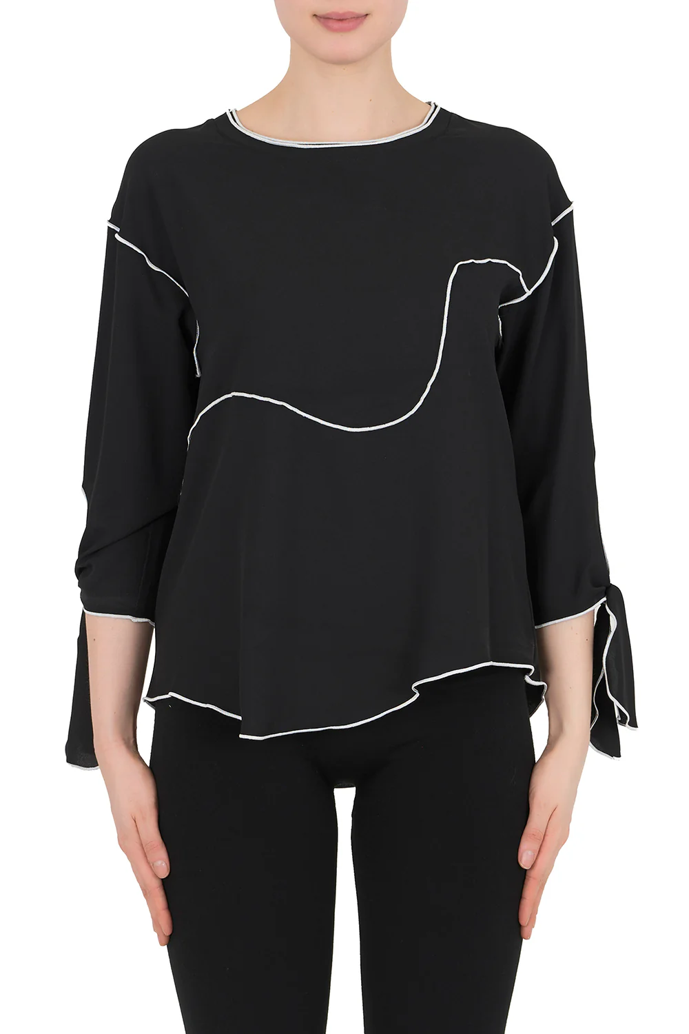 Joseph Ribkoff Black/Vanilla Top Style 191275