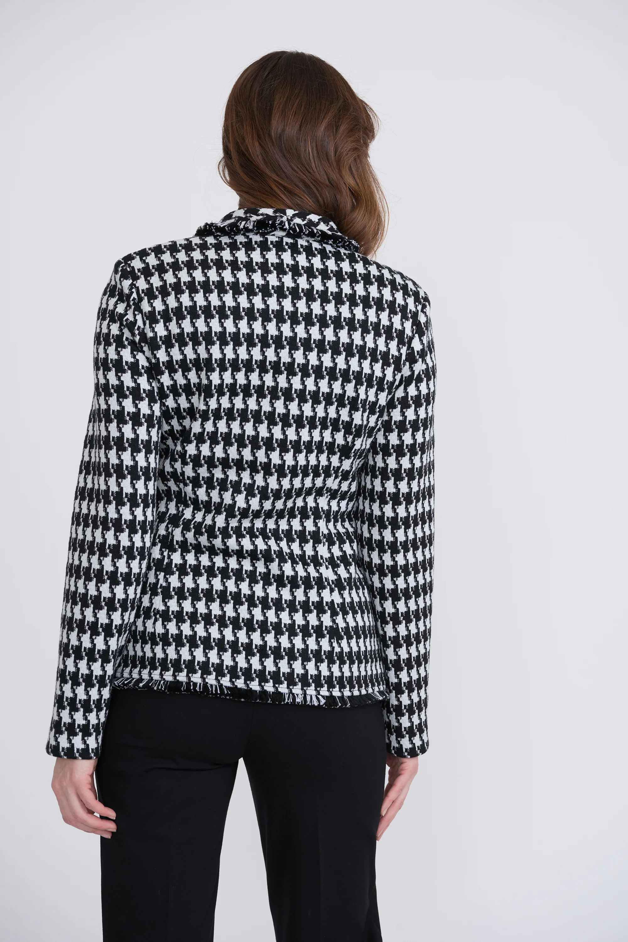 Joseph Ribkoff Black/White Blazer Style 204401 - Image 2