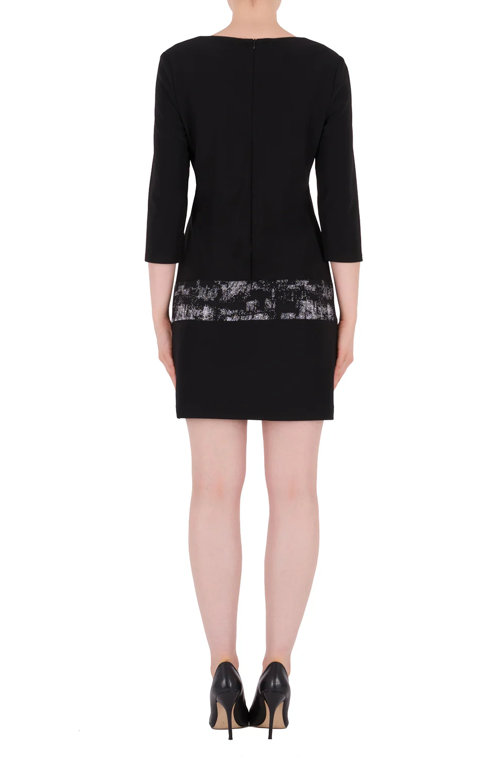 Joseph Ribkoff Black/White Dress Style 191806 - Image 2