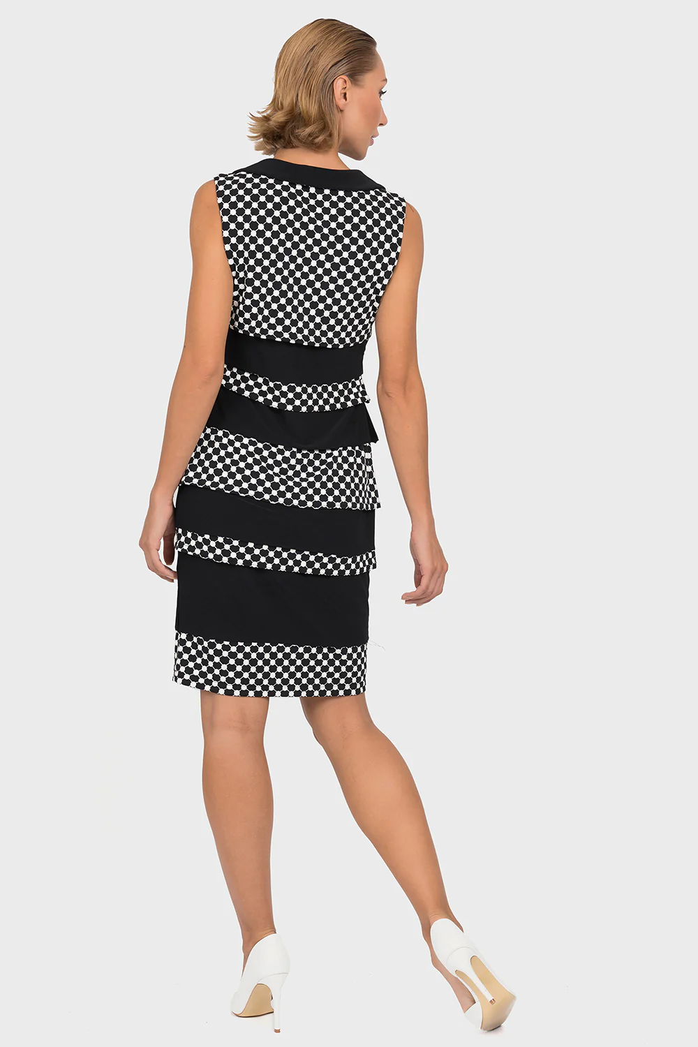 Joseph Ribkoff Black/White Dress Style 192844 - Image 2