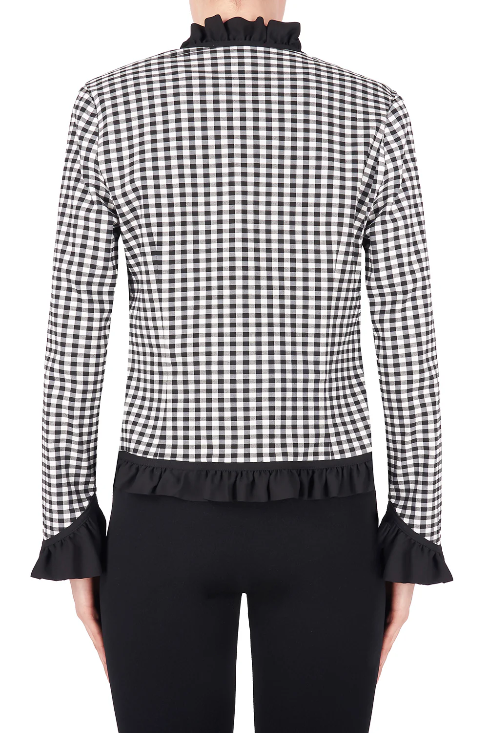 Joseph Ribkoff Black/White Jacket Style 183755 - Image 2