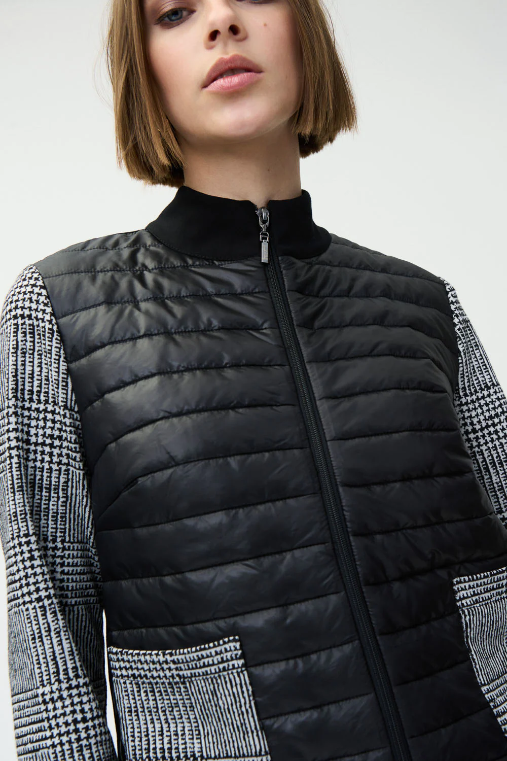 Joseph Ribkoff Black/White Jacket Style 224106 - Image 2
