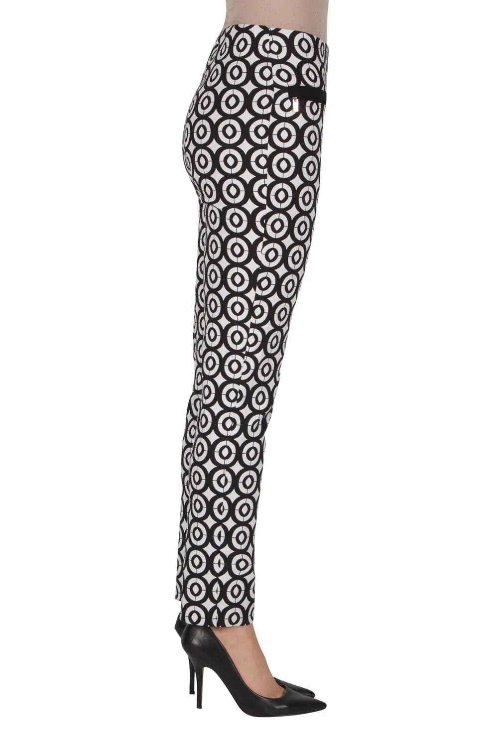 Joseph Ribkoff Black/White Pant Style 182528 - Image 3
