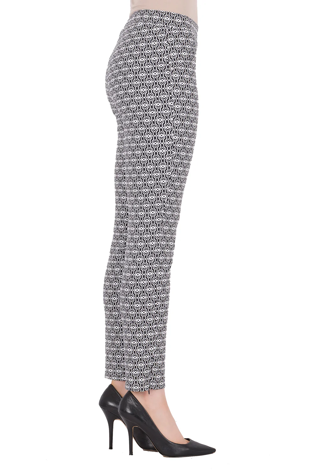 Joseph Ribkoff Black/White Pant Style 191842 - Image 3