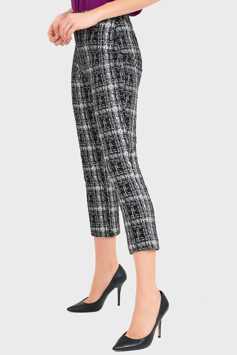 Joseph Ribkoff Black/White Pant Style 194807 - Image 2