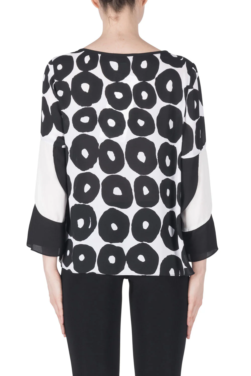 Joseph Ribkoff Black/White Top Style 183712 - Image 3