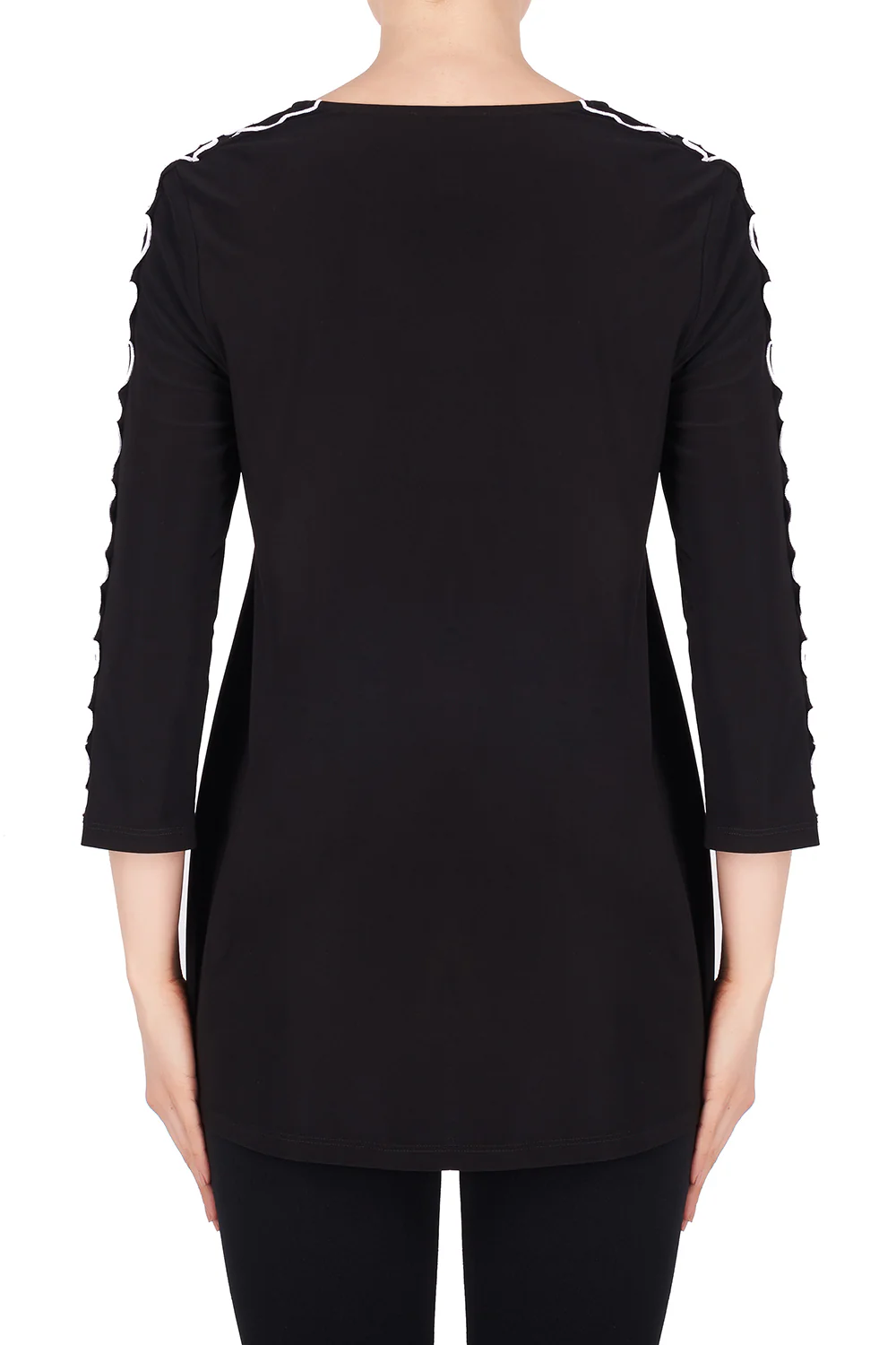 Joseph Ribkoff Black/White Top Style 191139 - Image 2