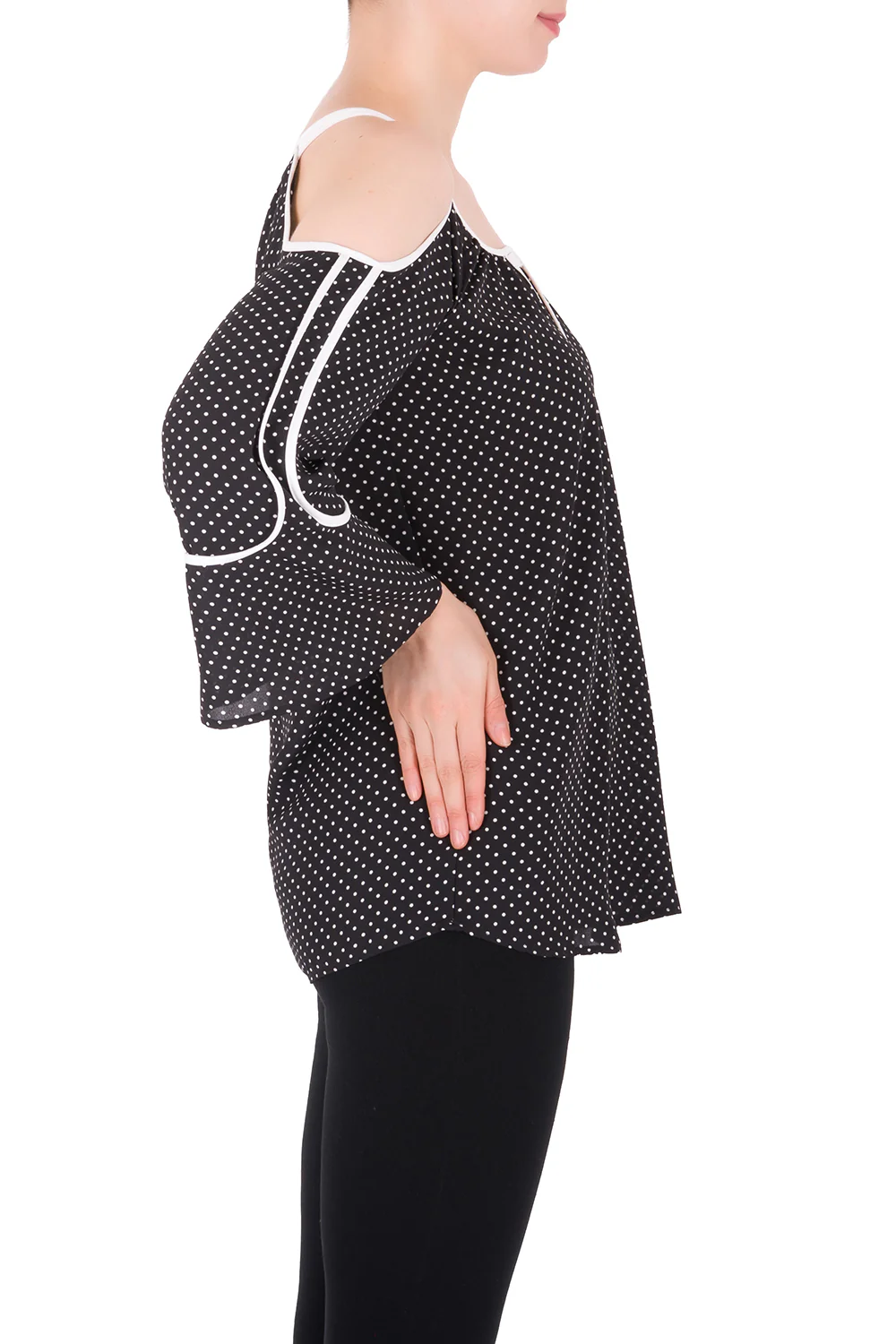 Joseph Ribkoff Black/White Top Style 191611 - Image 3