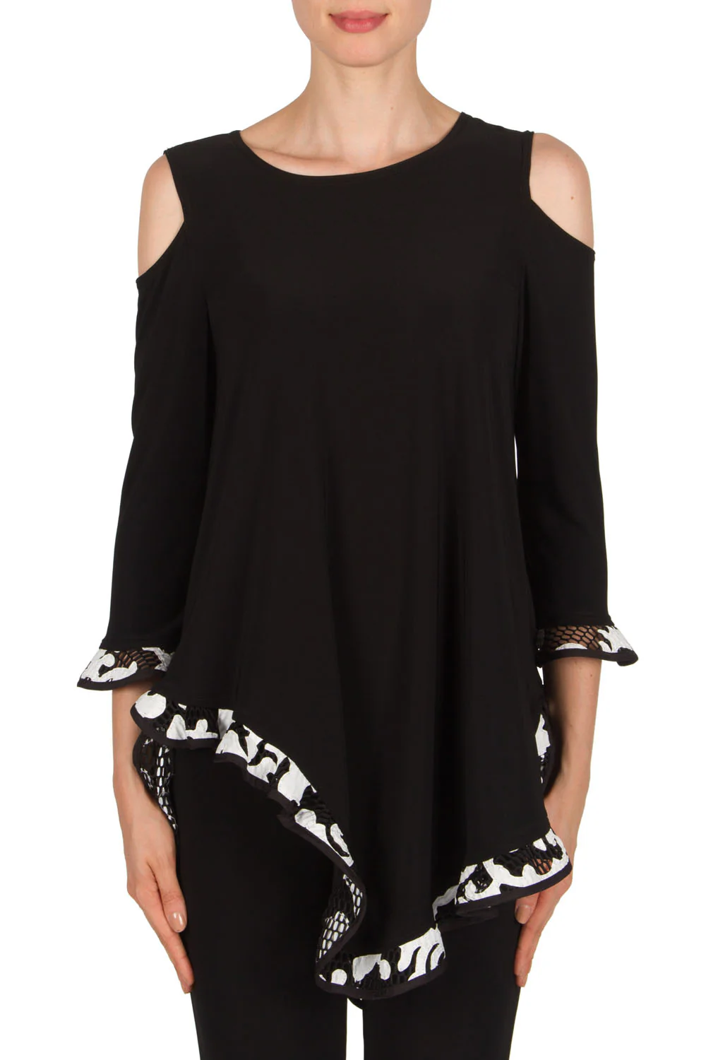 Joseph Ribkoff Black/White Tunic Style 181516