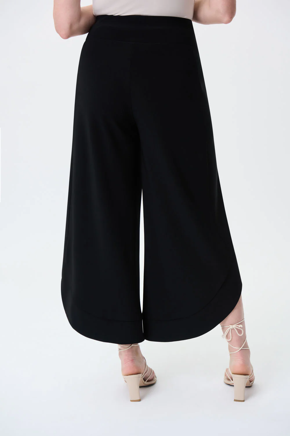 Joseph Ribkoff Black Wide Leg Pants Style 231059 - Image 3