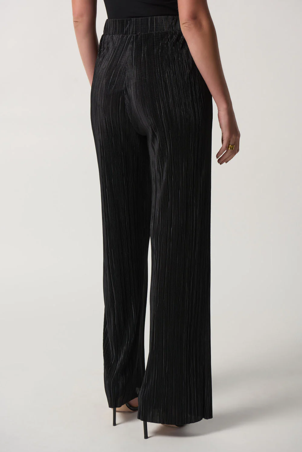 Joseph Ribkoff Black Wide-Leg Pants Style 233166 - Image 2