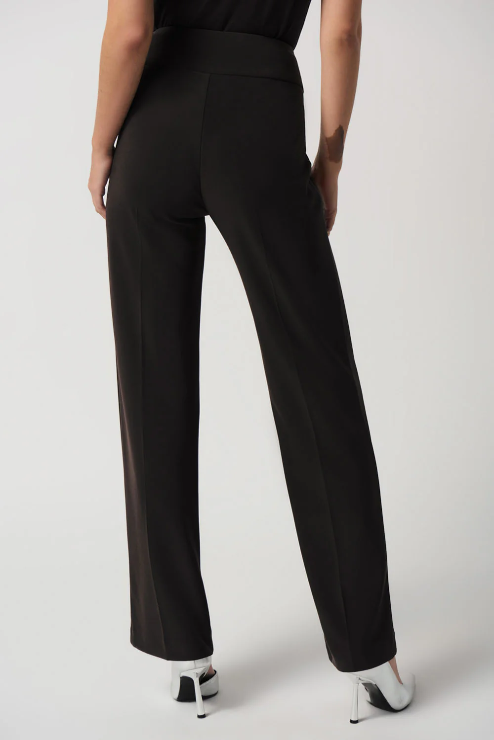 Joseph Ribkoff Black Wide-Leg Pull-On Pants Style 233277 - Image 3