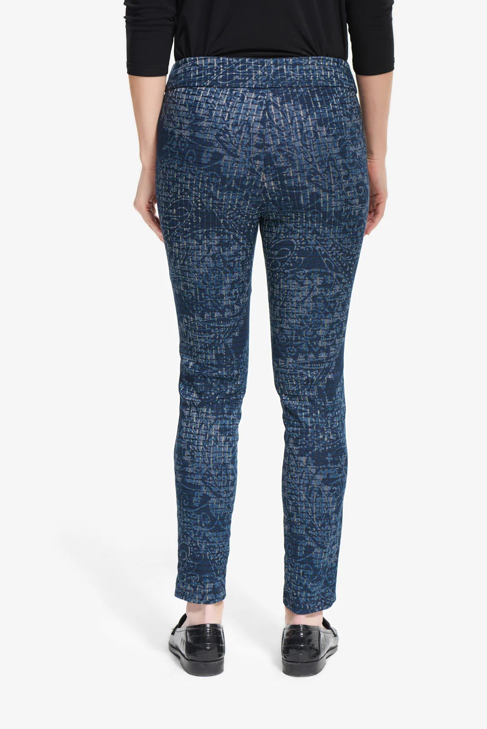 Joseph Ribkoff Blue/Multi Pants Style 214101 - Image 4