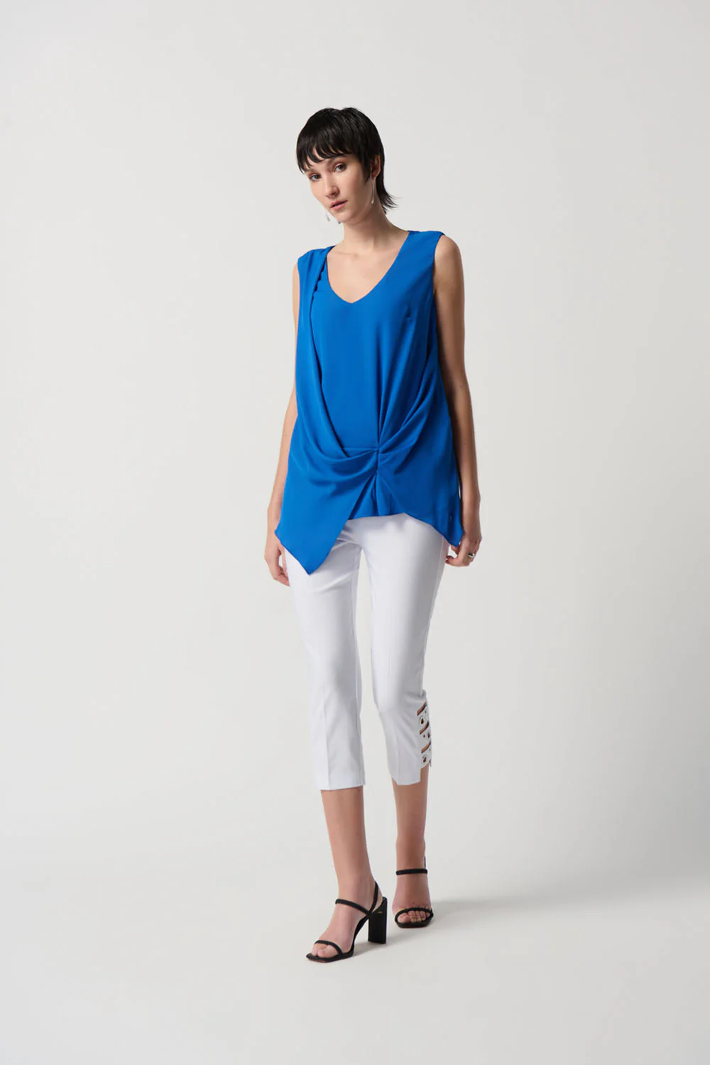 Joseph Ribkoff Blue Oasis Sleeveless Top Style 231182 - Image 3