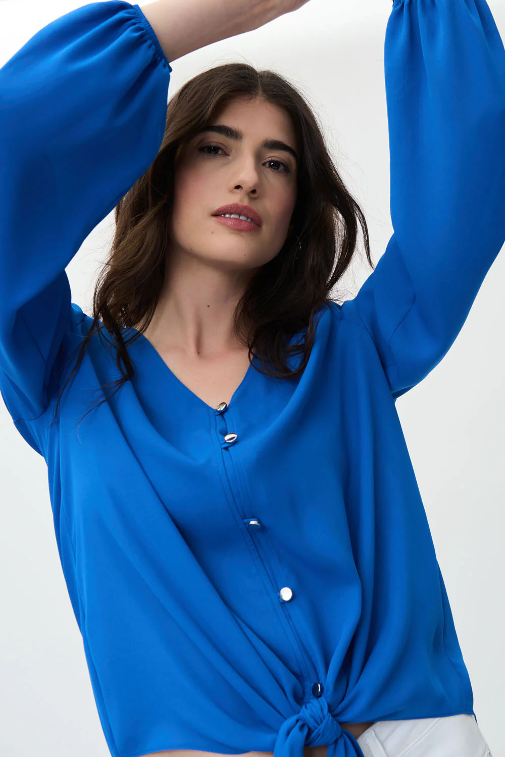 Joseph Ribkoff Blue Oasis Top Style 231144 - Image 2