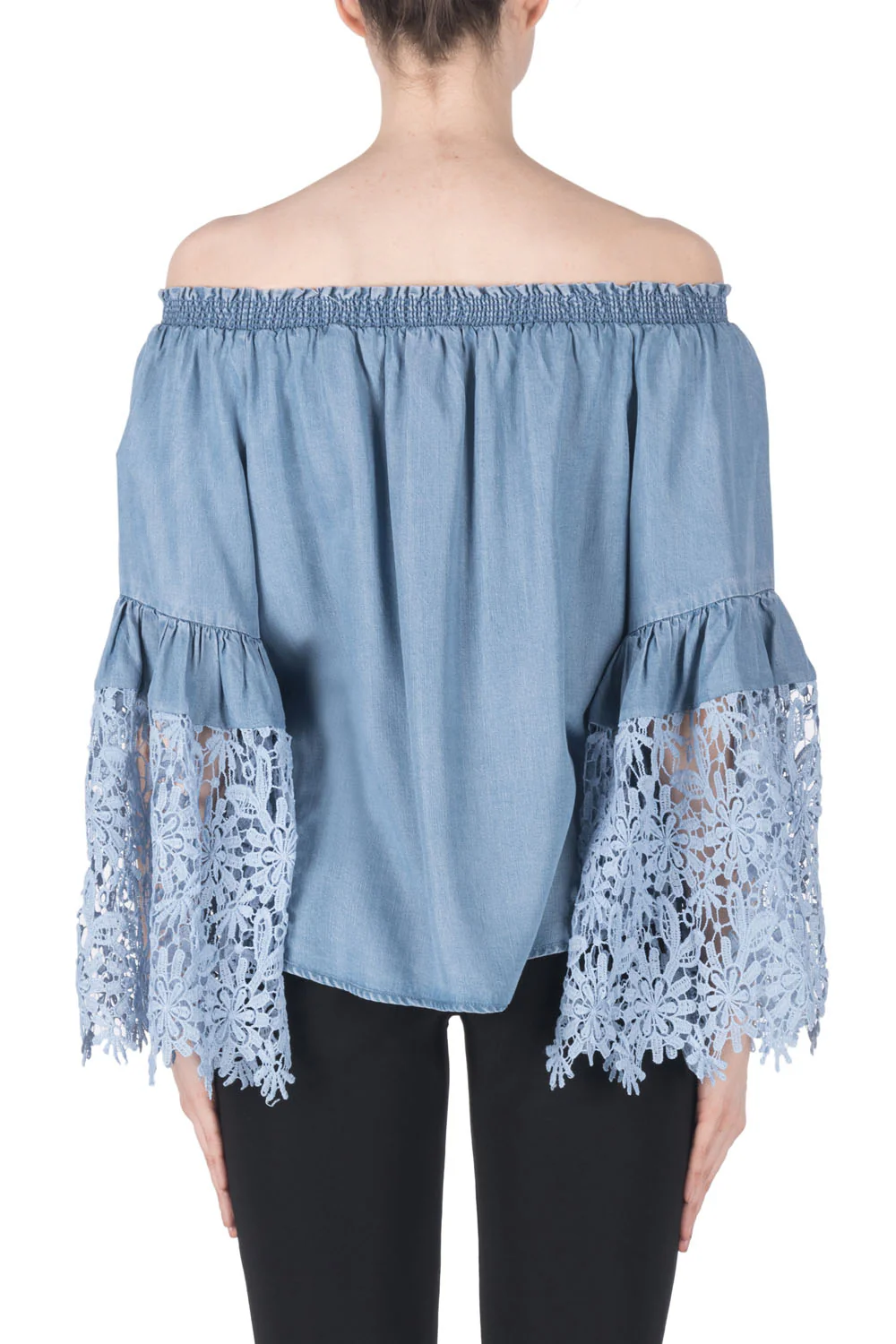 Joseph Ribkoff Blue Top Style 183992 - Image 2