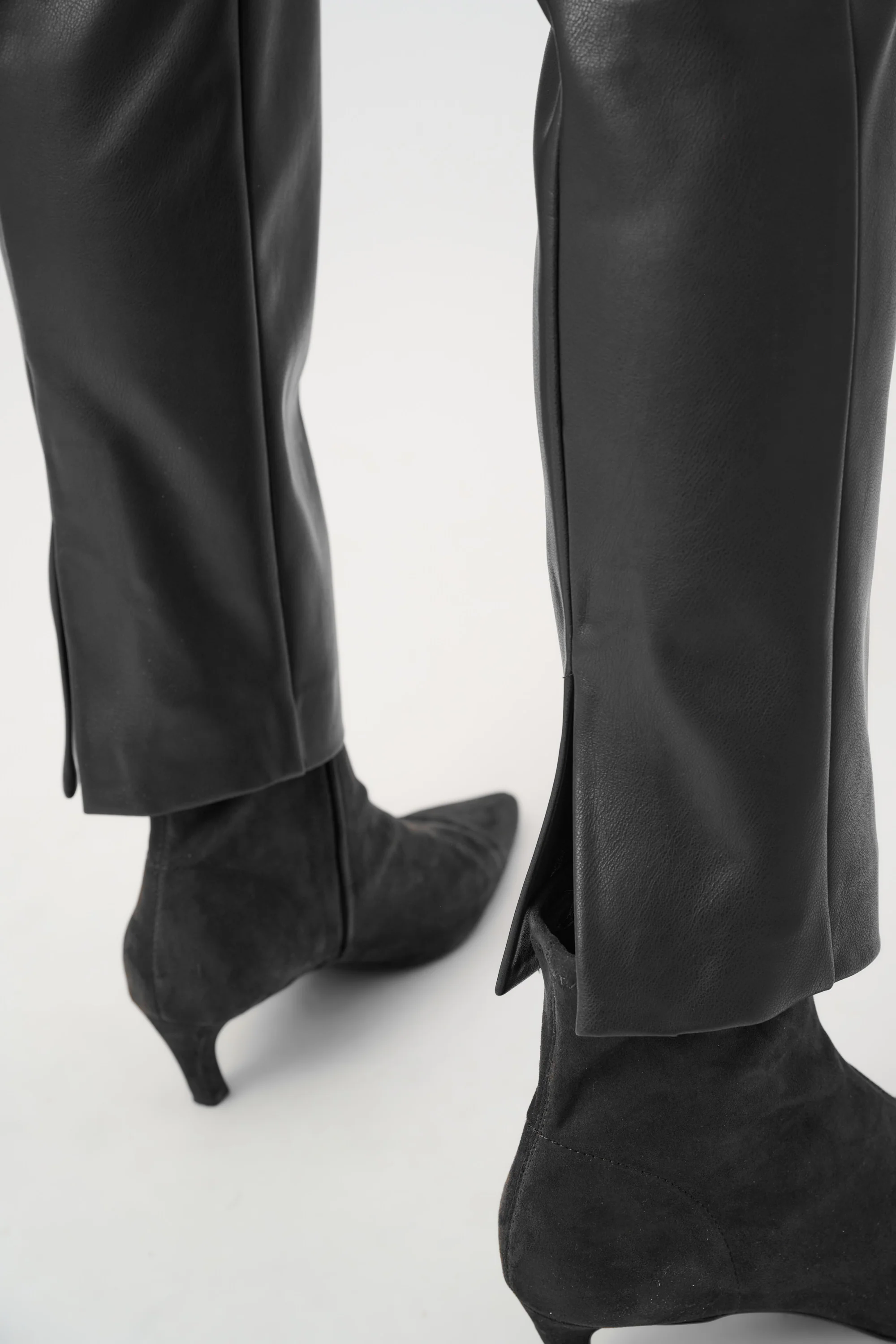 Joseph Ribkoff Bonded Leatherette Straight Pull-On Pants Style 263232 - Image 7