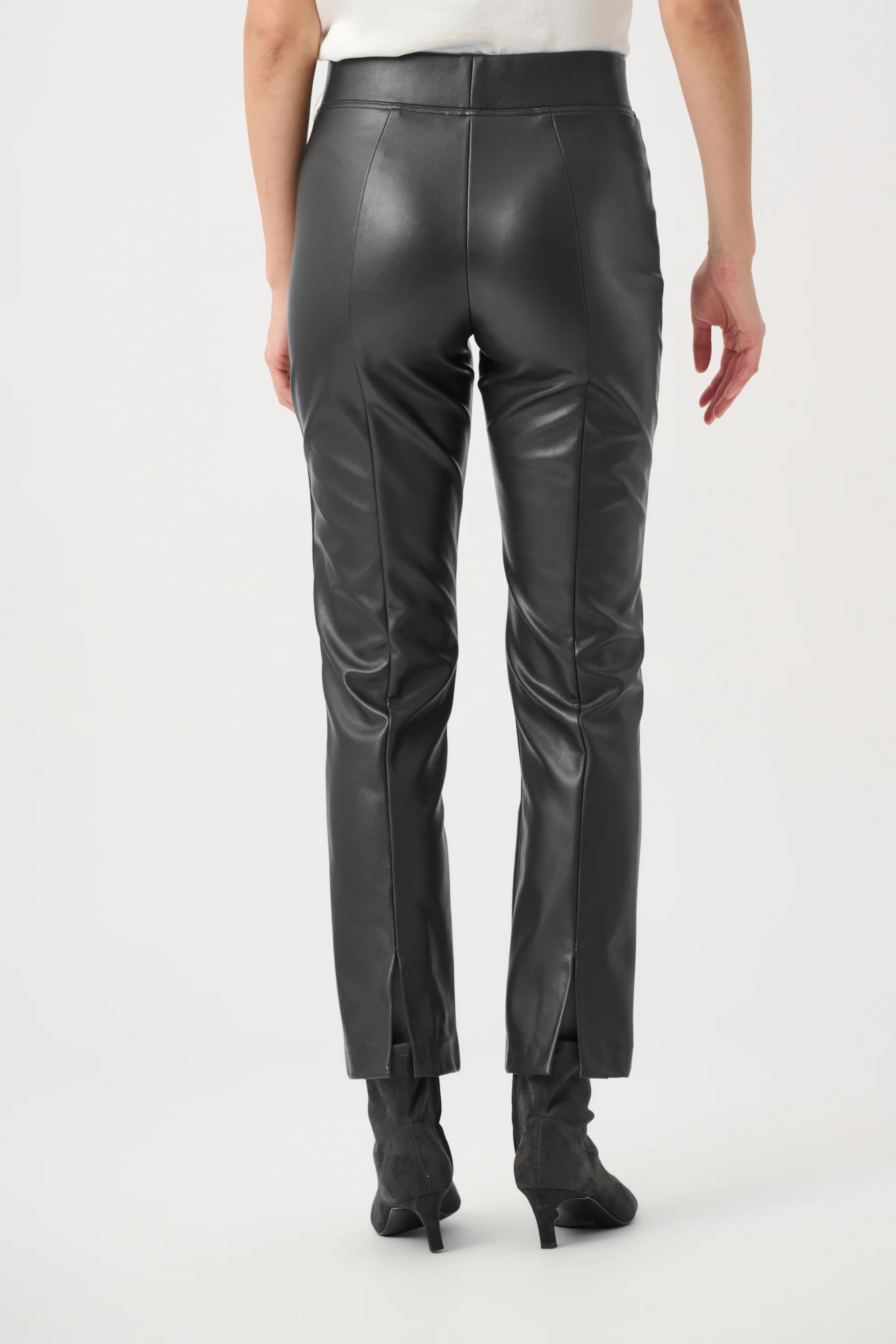 Joseph Ribkoff Bonded Leatherette Straight Pull-On Pants Style 263232 - Image 8
