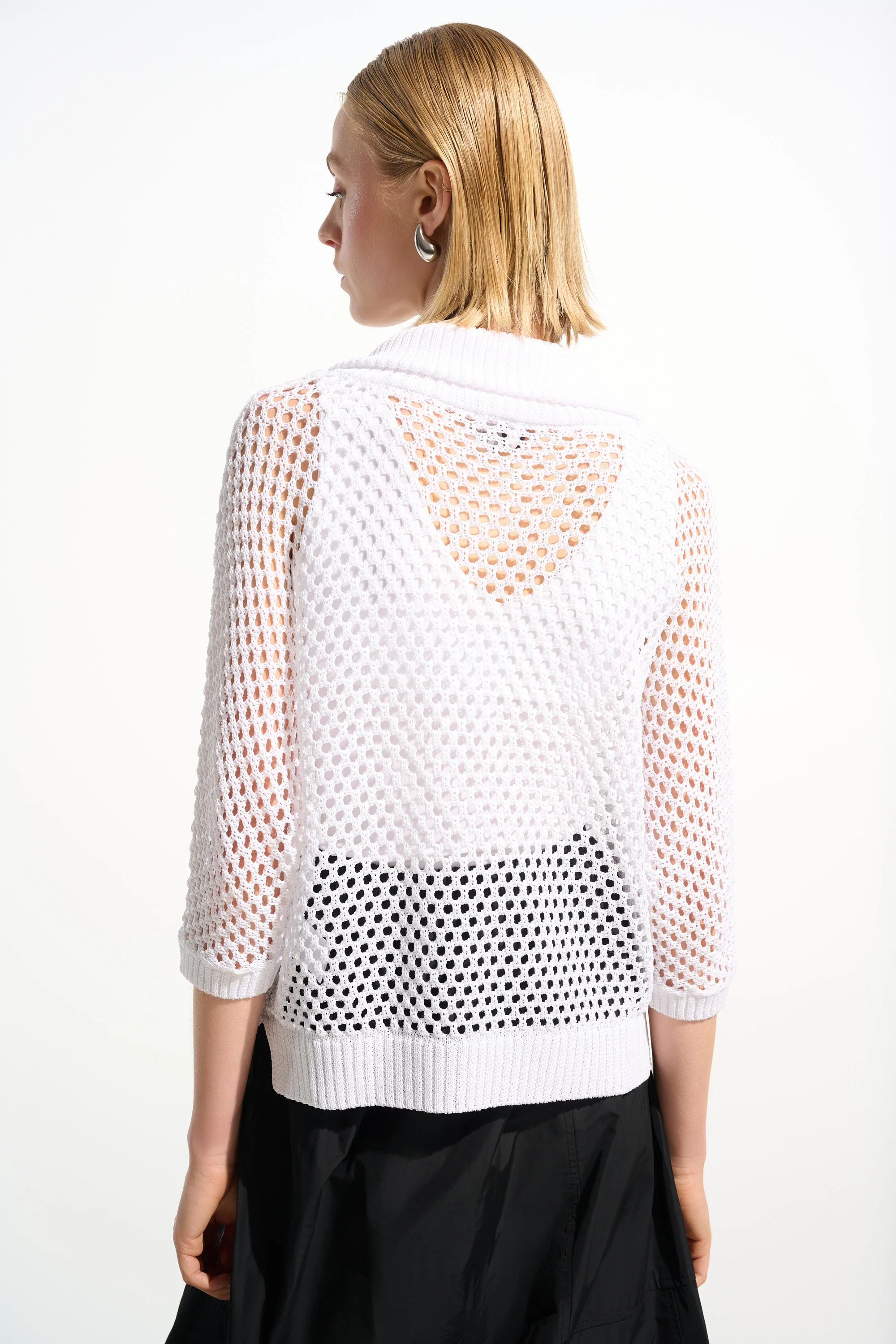 Joseph Ribkoff Boxy Sweater Knit With Zipped Neckline Style 261634 - Image 9