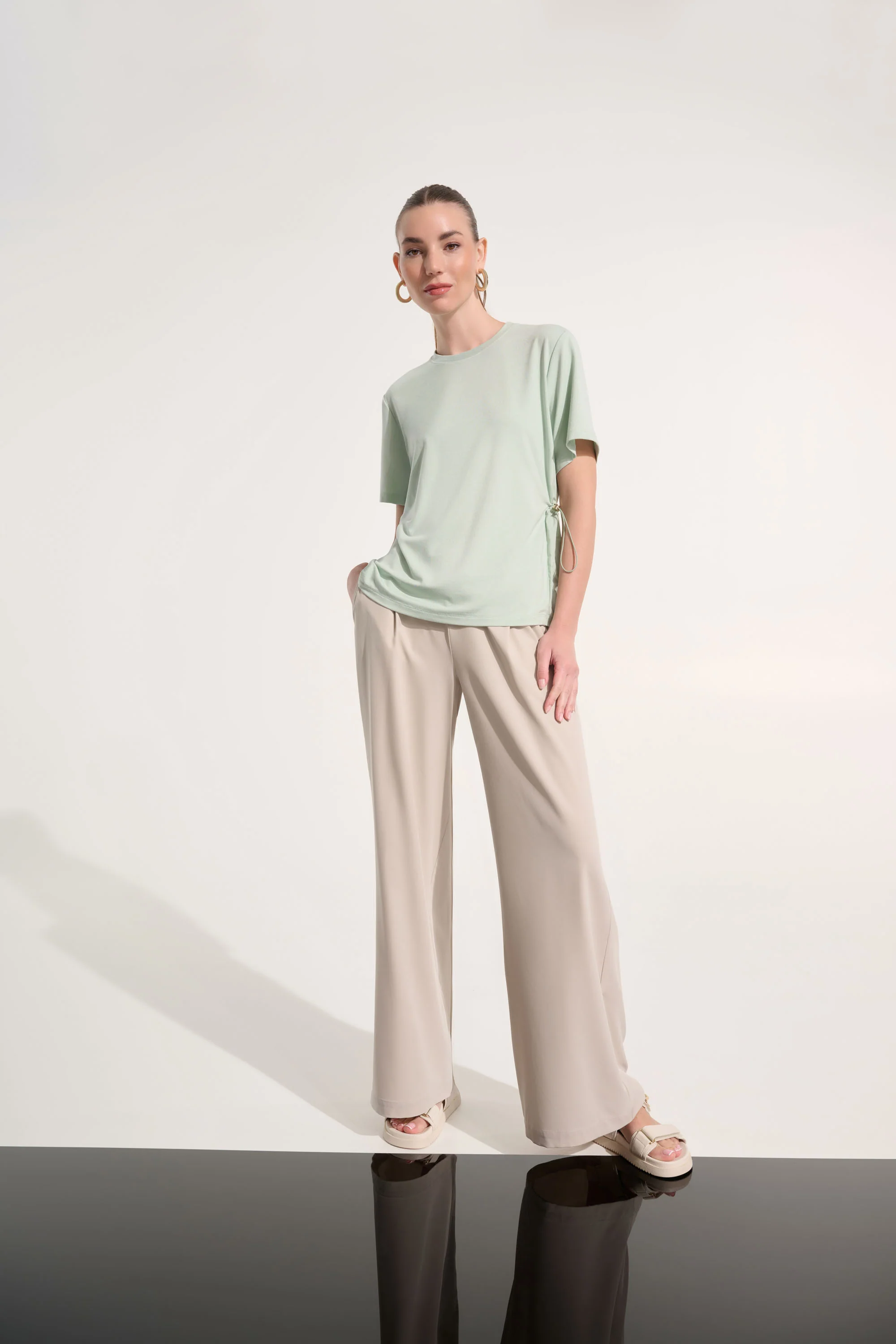 Joseph Ribkoff Boxy Top With Adjustable Sides Style 262616 - Image 2