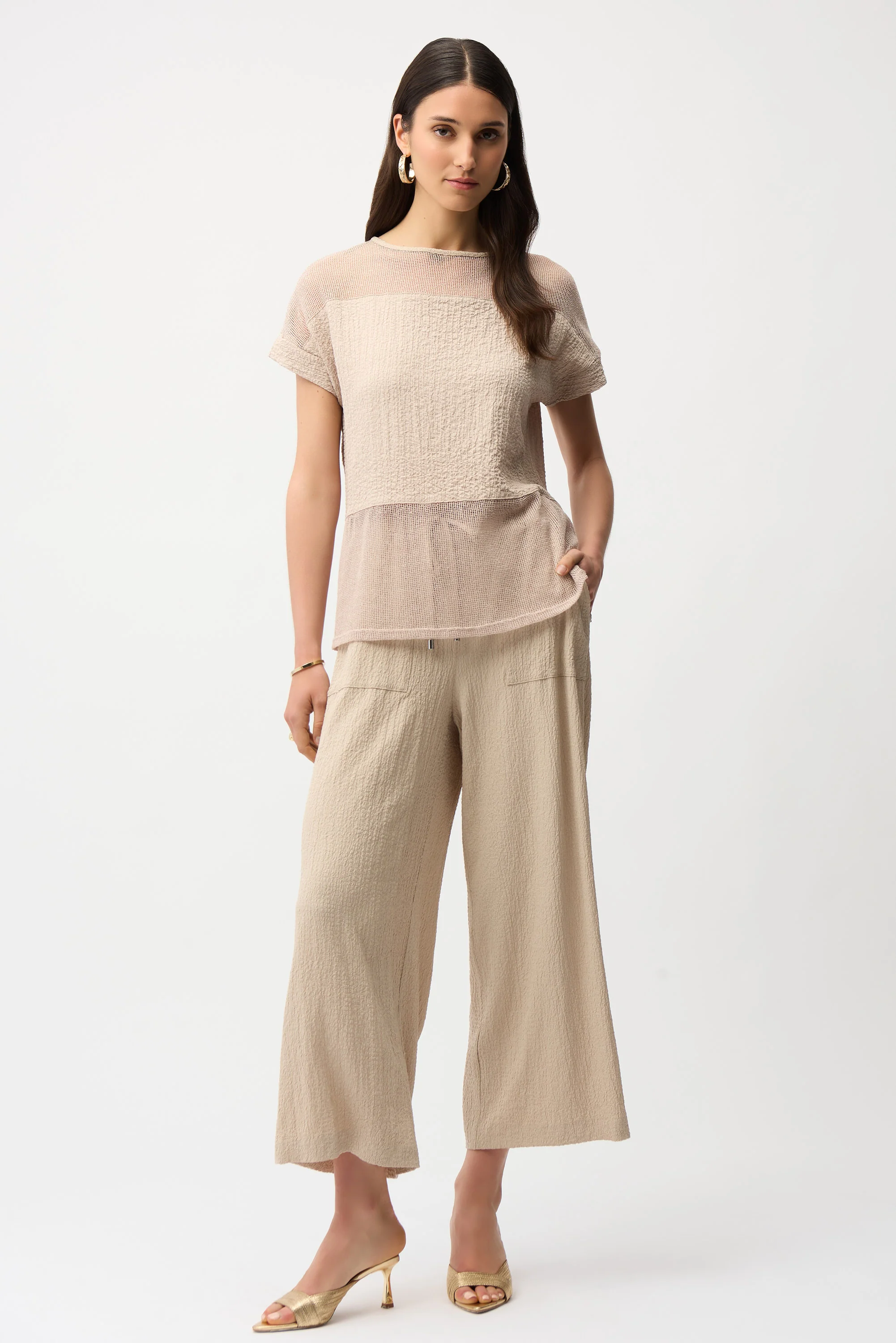 Joseph Ribkoff Boxy Top With Boat Neckline Style 261247 - Image 5