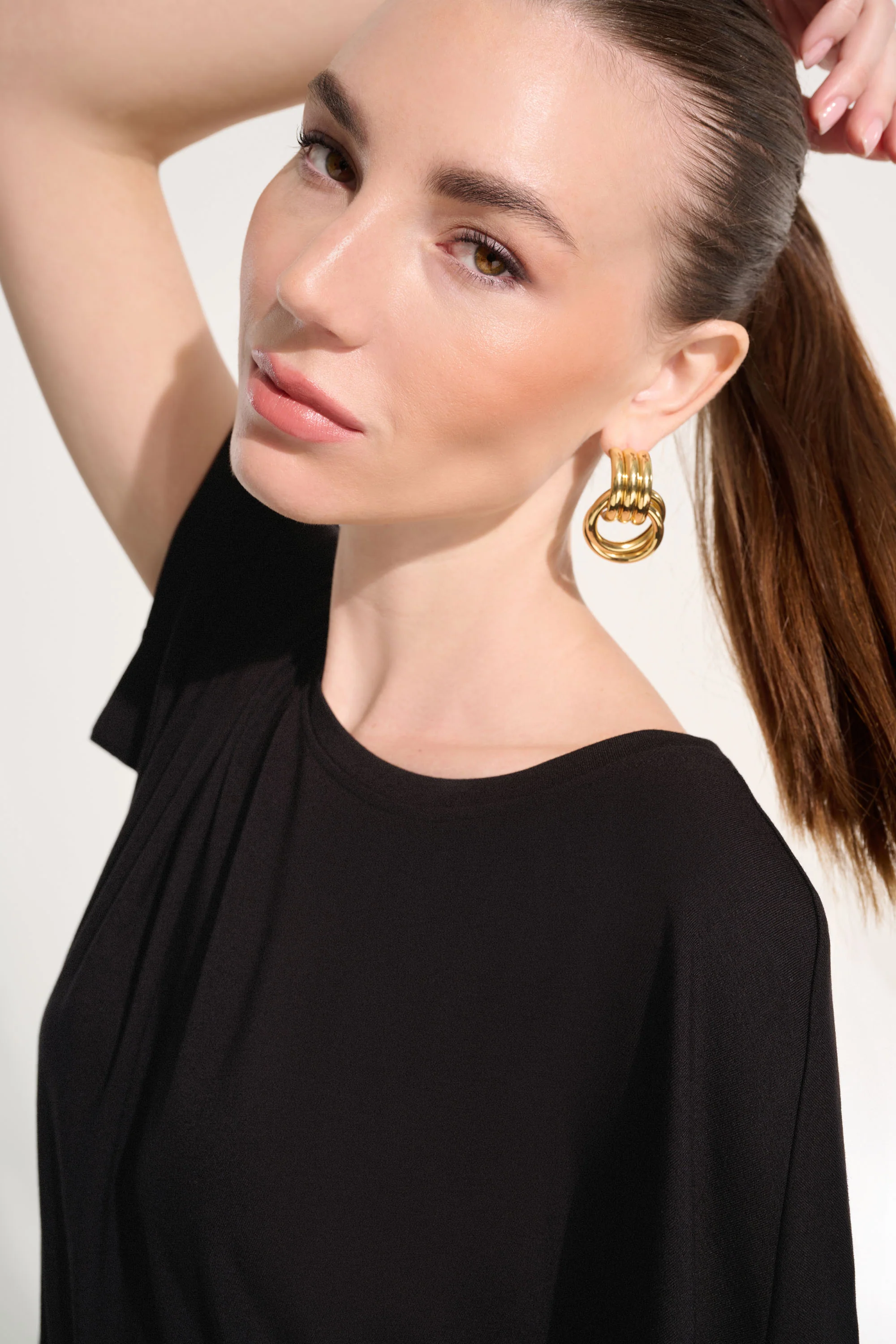Joseph Ribkoff Boxy Top With Dolman Sleeves Style 262629 - Image 8