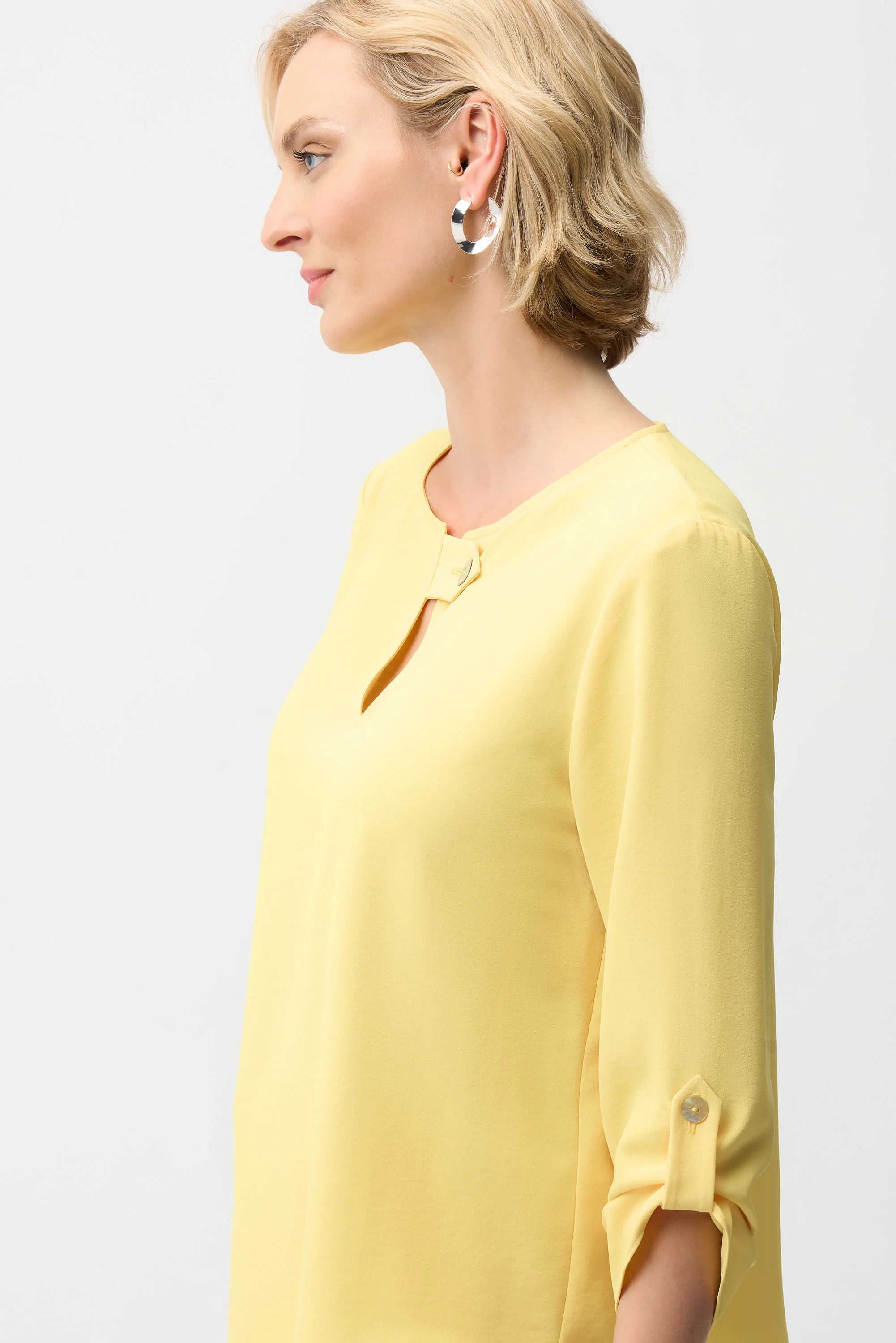 Joseph Ribkoff Boxy Top With Keyhole Neckline Style 261036 - Image 4